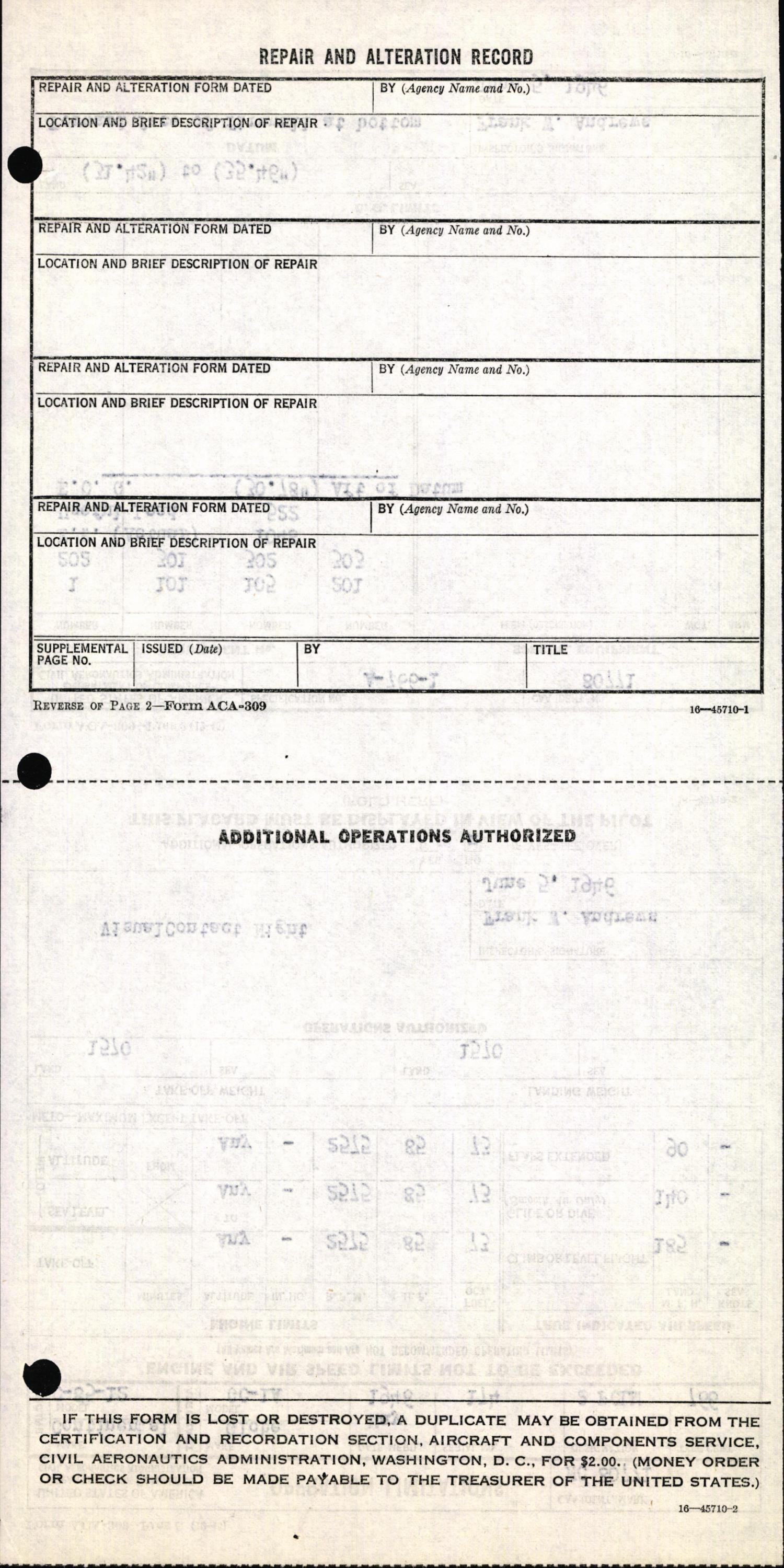 Sample page 4 from AirCorps Library document: Technical Information for Serial Number 174