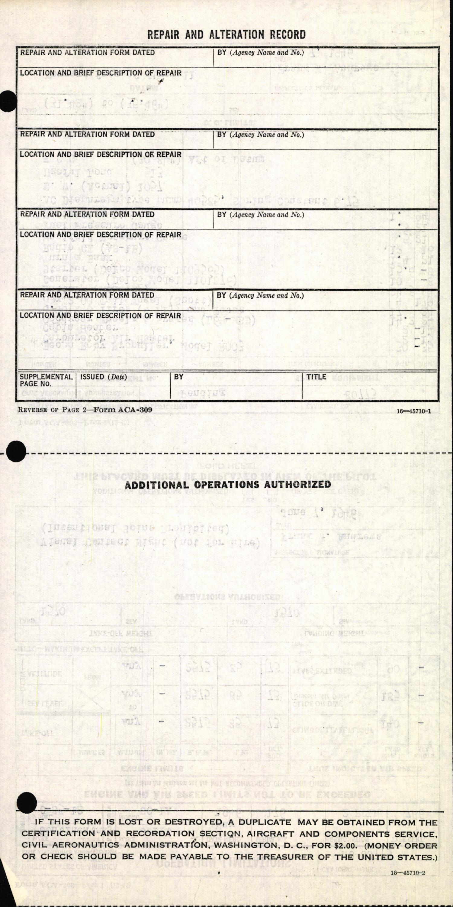 Sample page 6 from AirCorps Library document: Technical Information for Serial Number 176