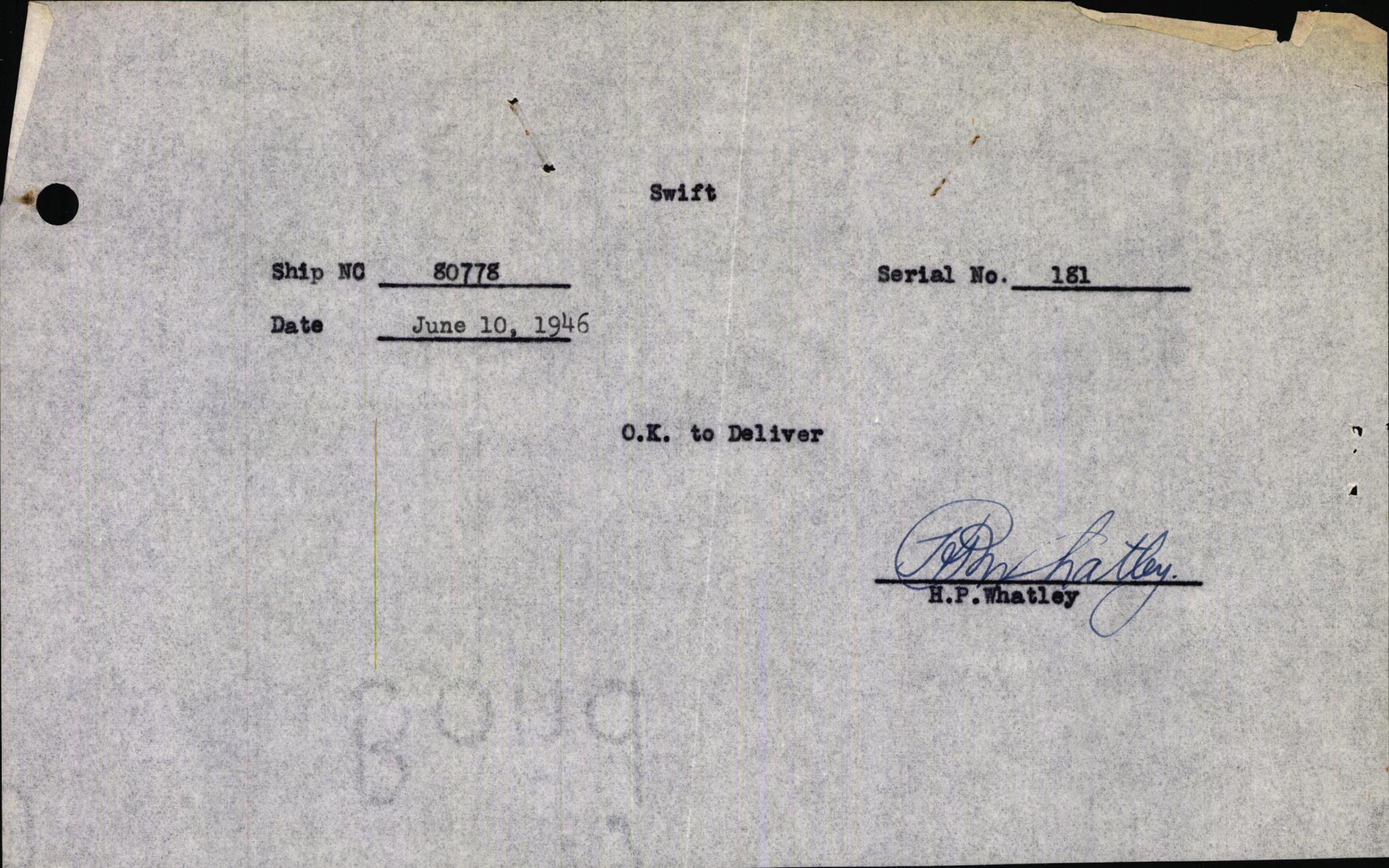 Sample page 3 from AirCorps Library document: Technical Information for Serial Number 181