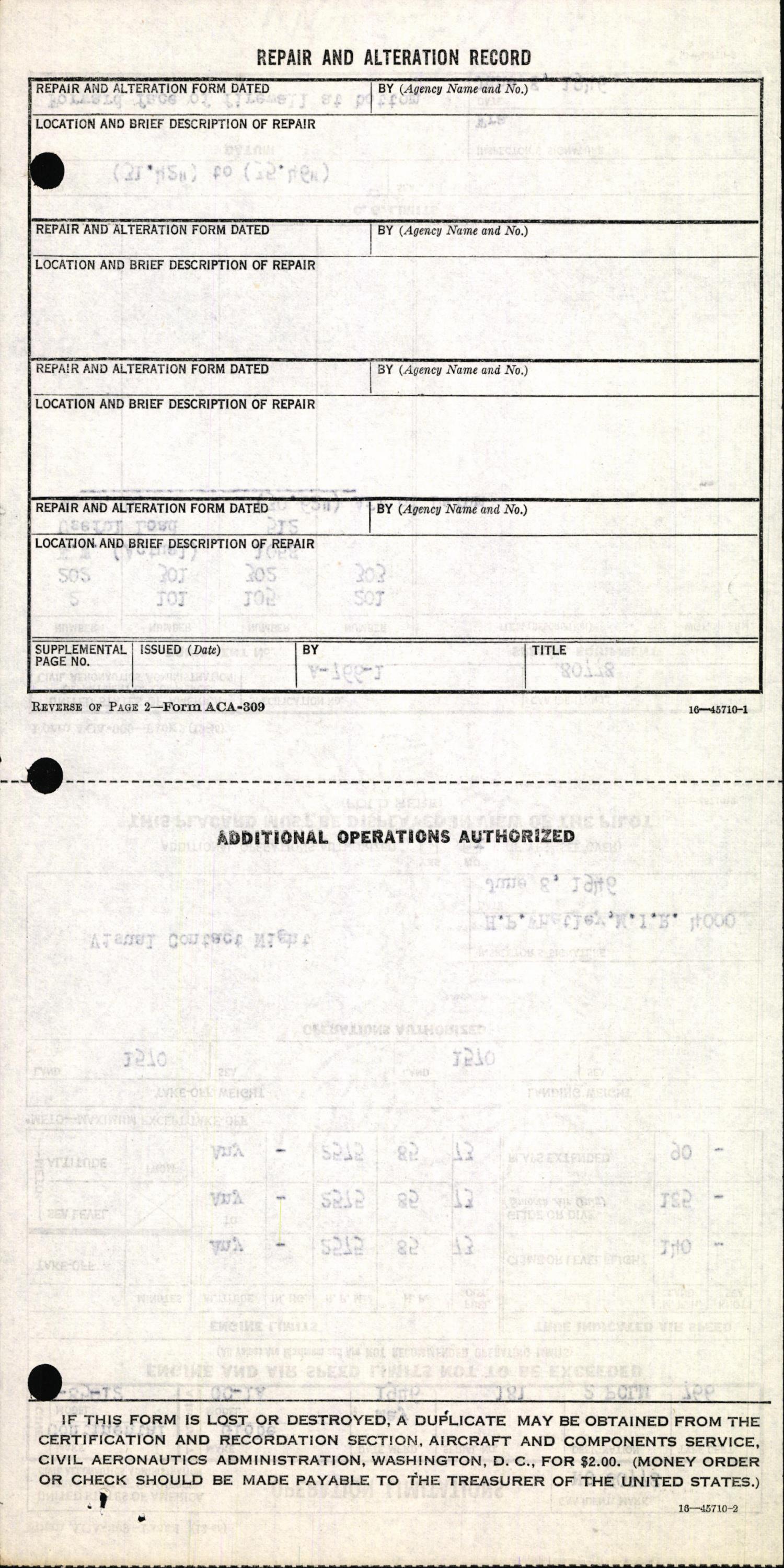 Sample page 6 from AirCorps Library document: Technical Information for Serial Number 181