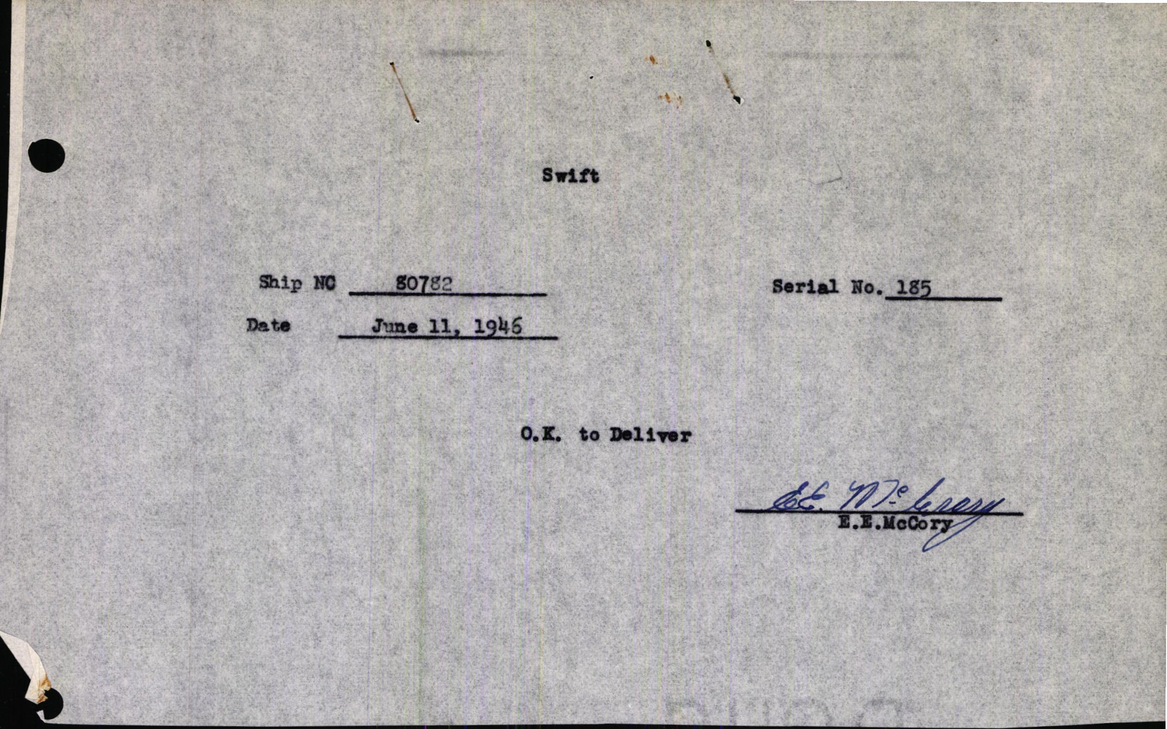 Sample page 3 from AirCorps Library document: Technical Information for Serial Number 185