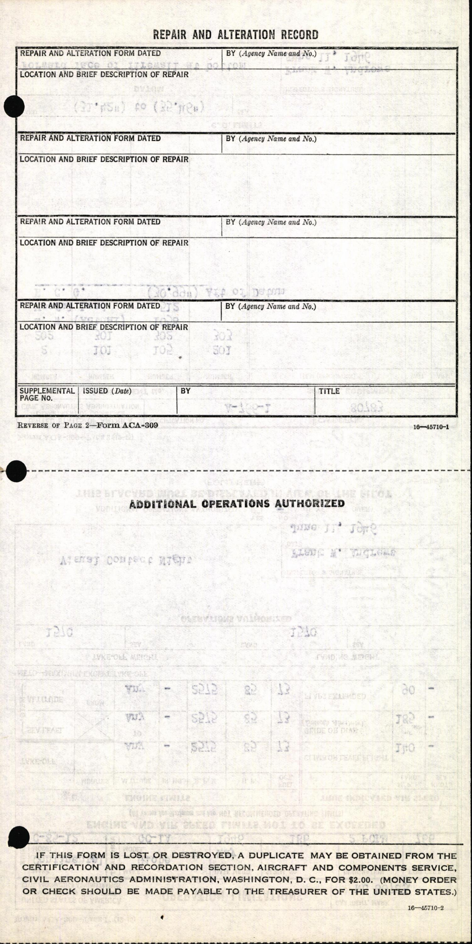 Sample page 6 from AirCorps Library document: Technical Information for Serial Number 186