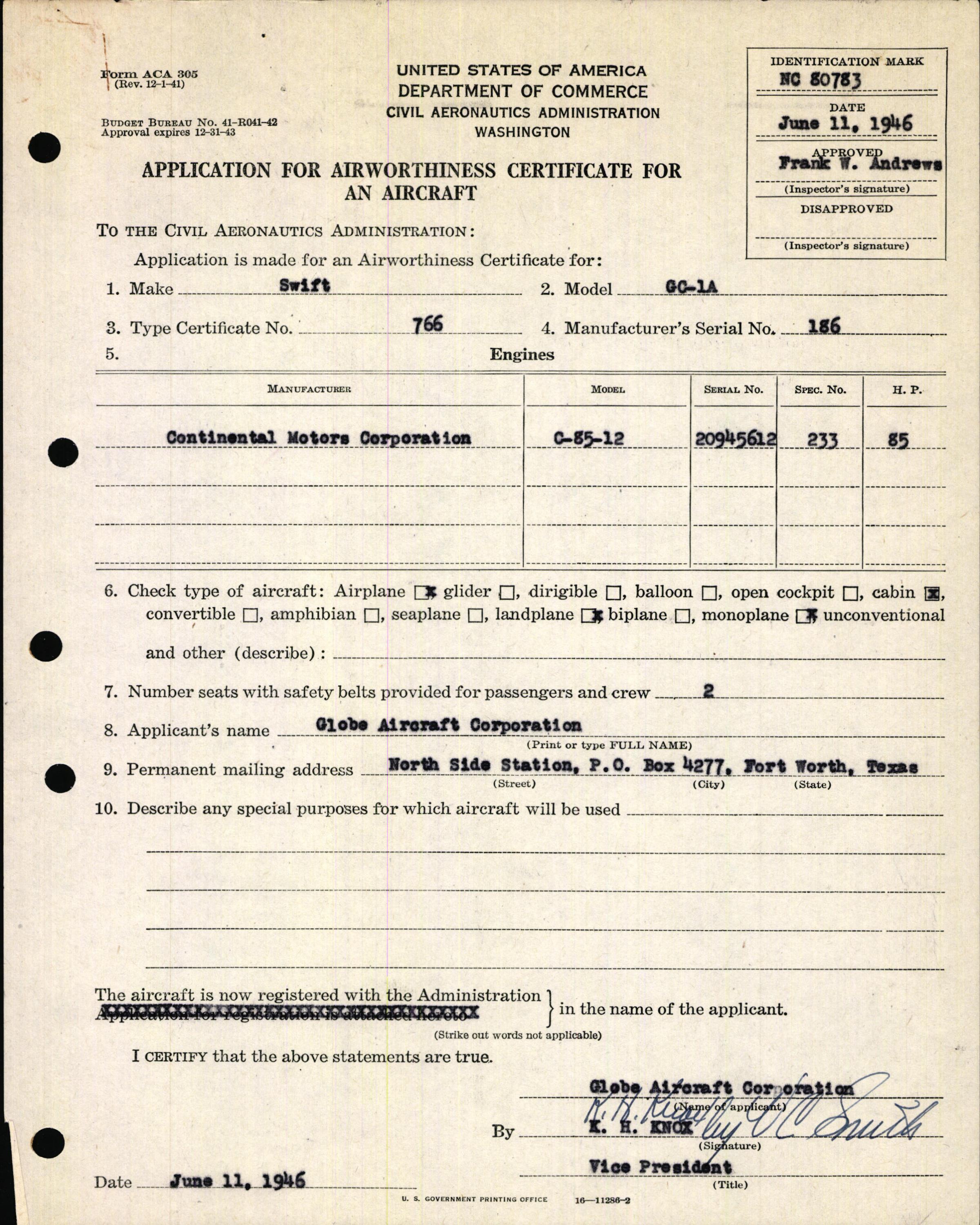 Sample page 7 from AirCorps Library document: Technical Information for Serial Number 186