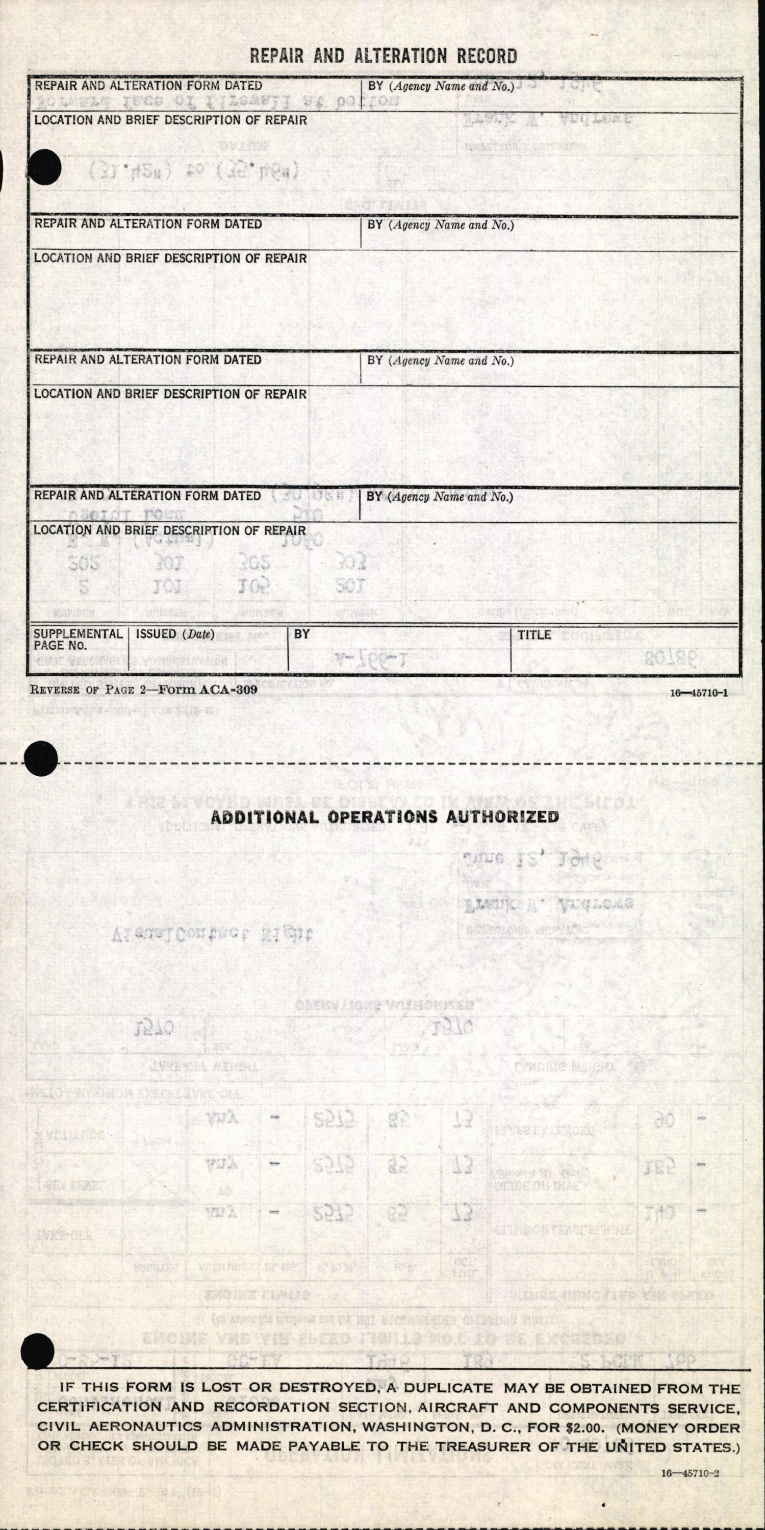 Sample page 6 from AirCorps Library document: Technical Information for Serial Number 189