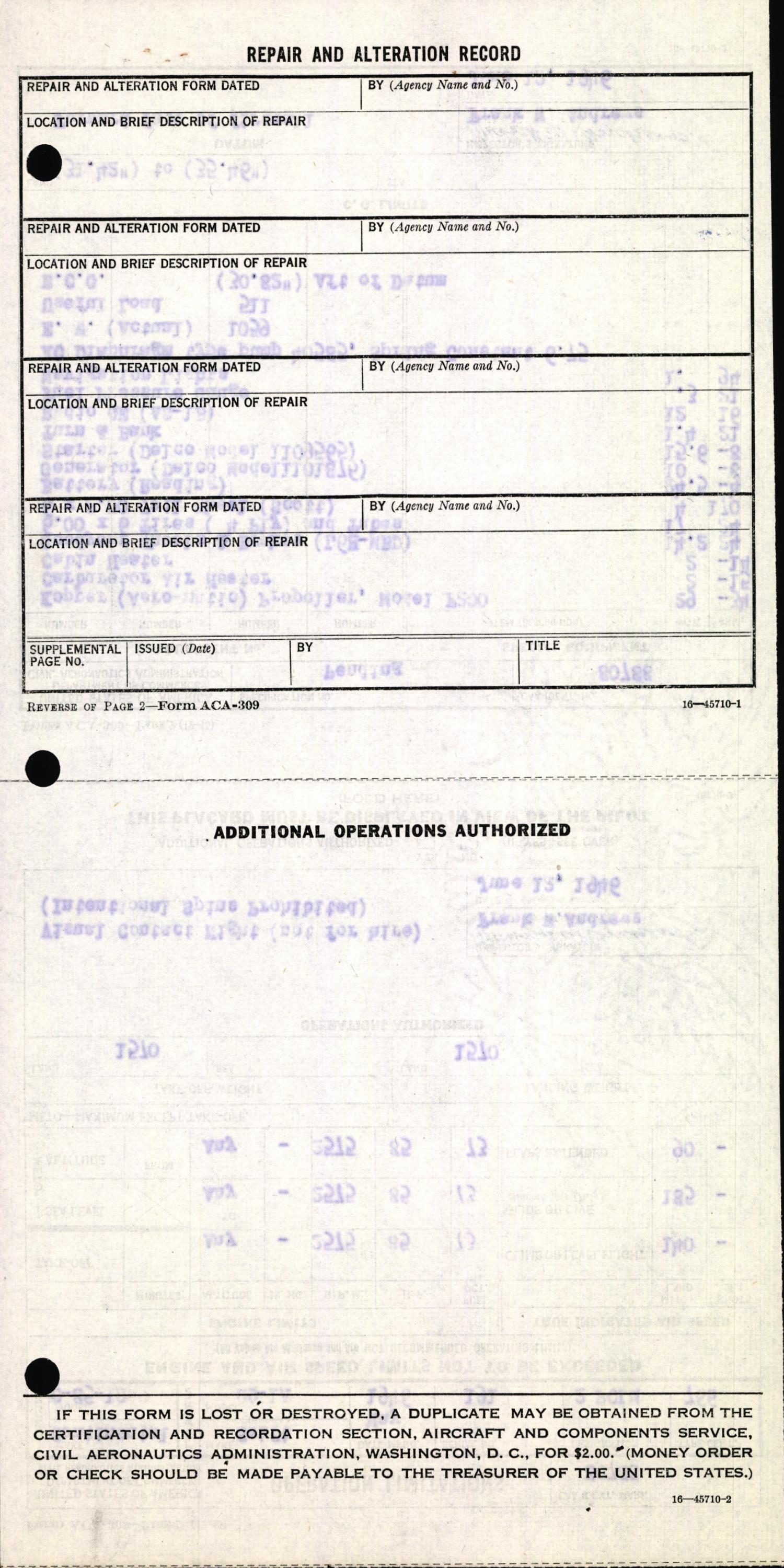 Sample page 6 from AirCorps Library document: Technical Information for Serial Number 191