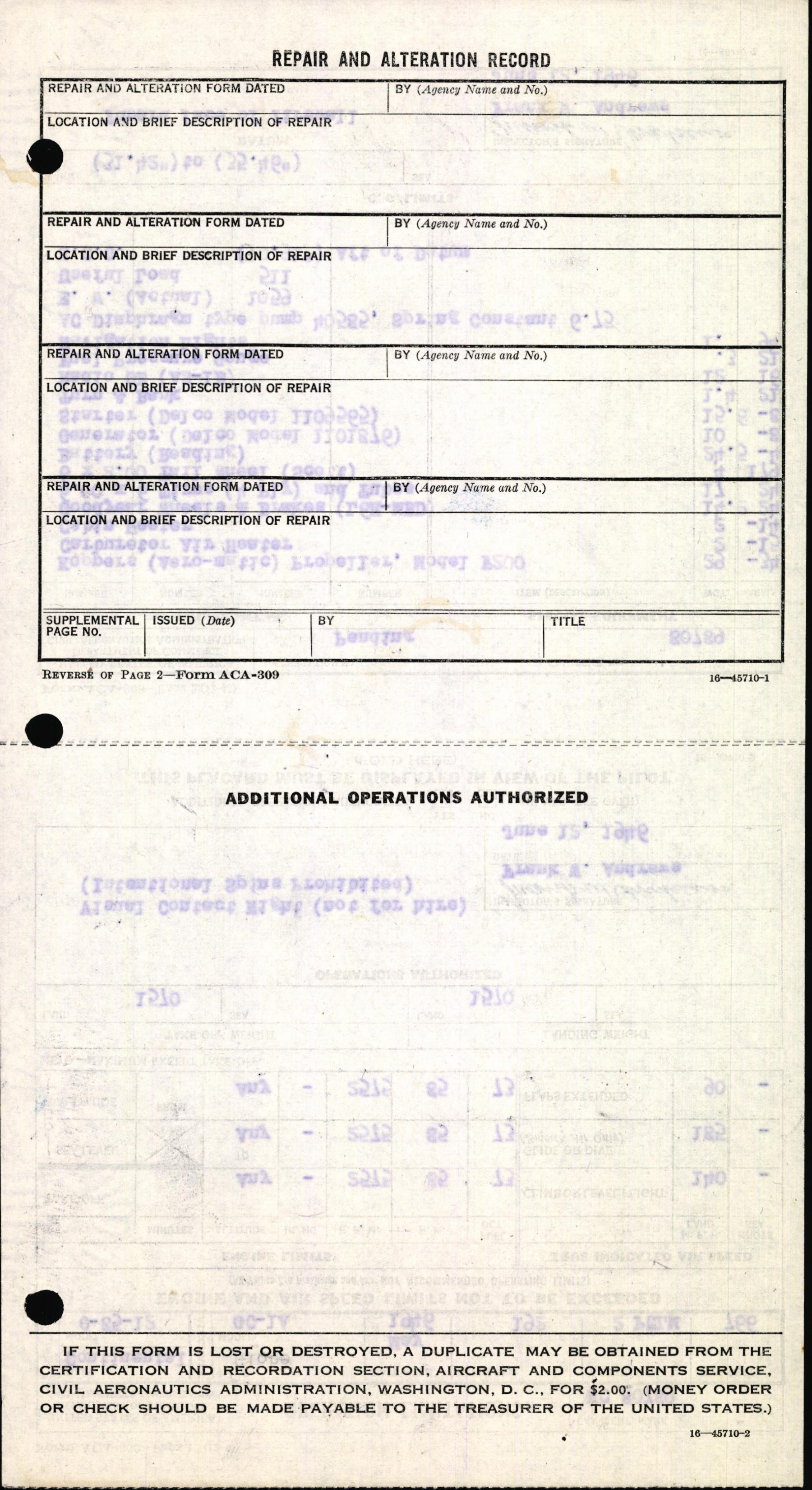 Sample page 6 from AirCorps Library document: Technical Information for Serial Number 192