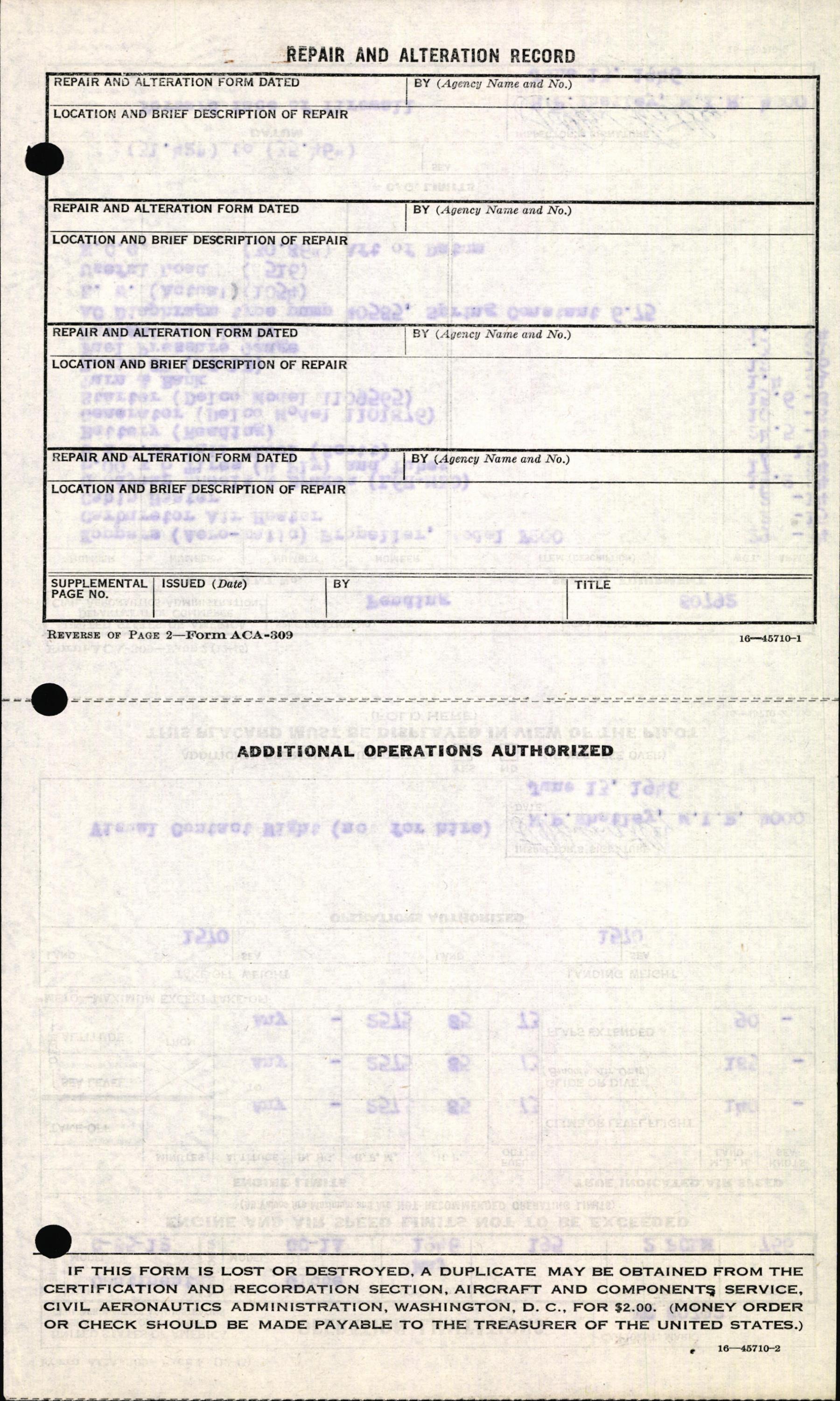 Sample page 4 from AirCorps Library document: Technical Information for Serial Number 195