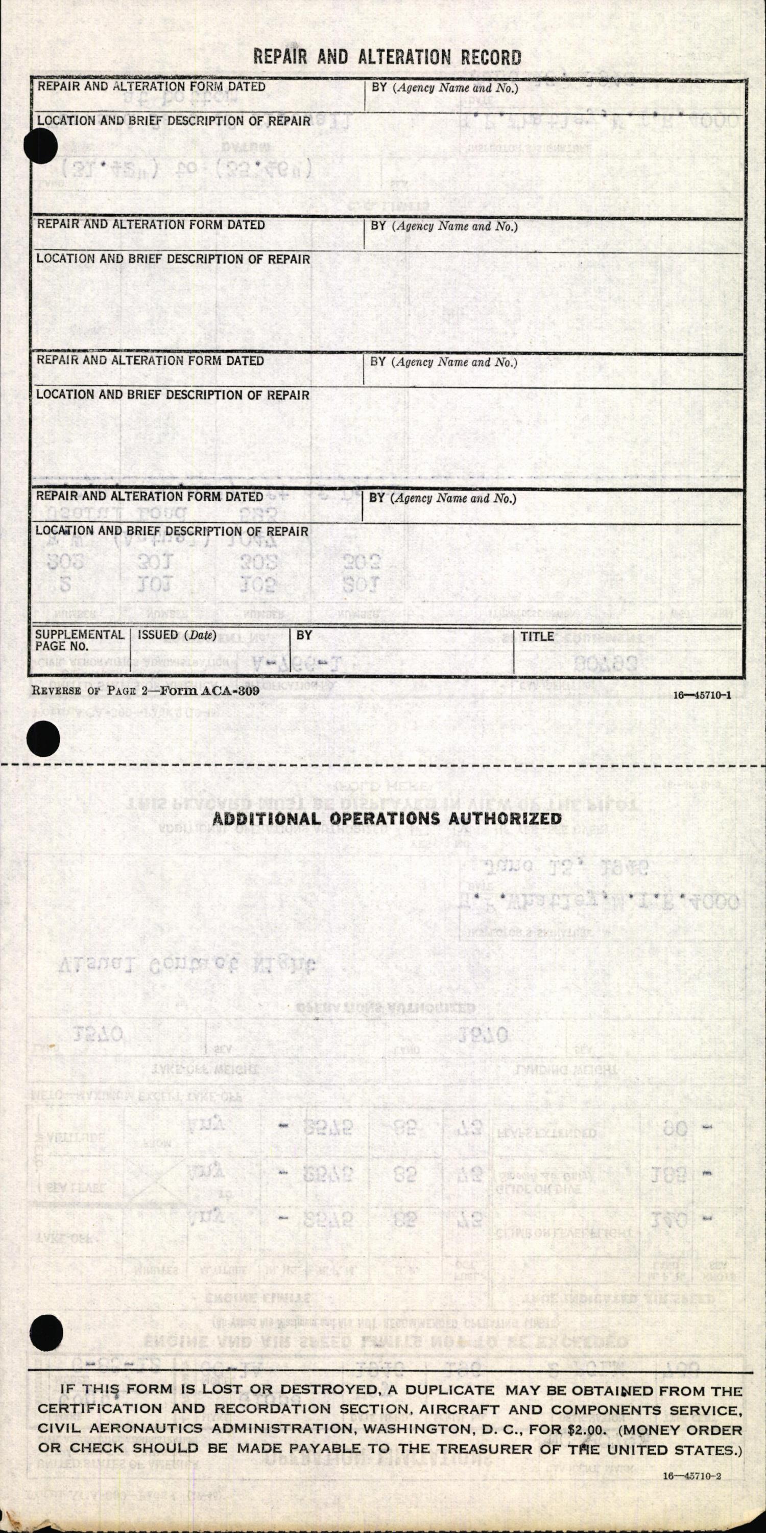Sample page 6 from AirCorps Library document: Technical Information for Serial Number 196