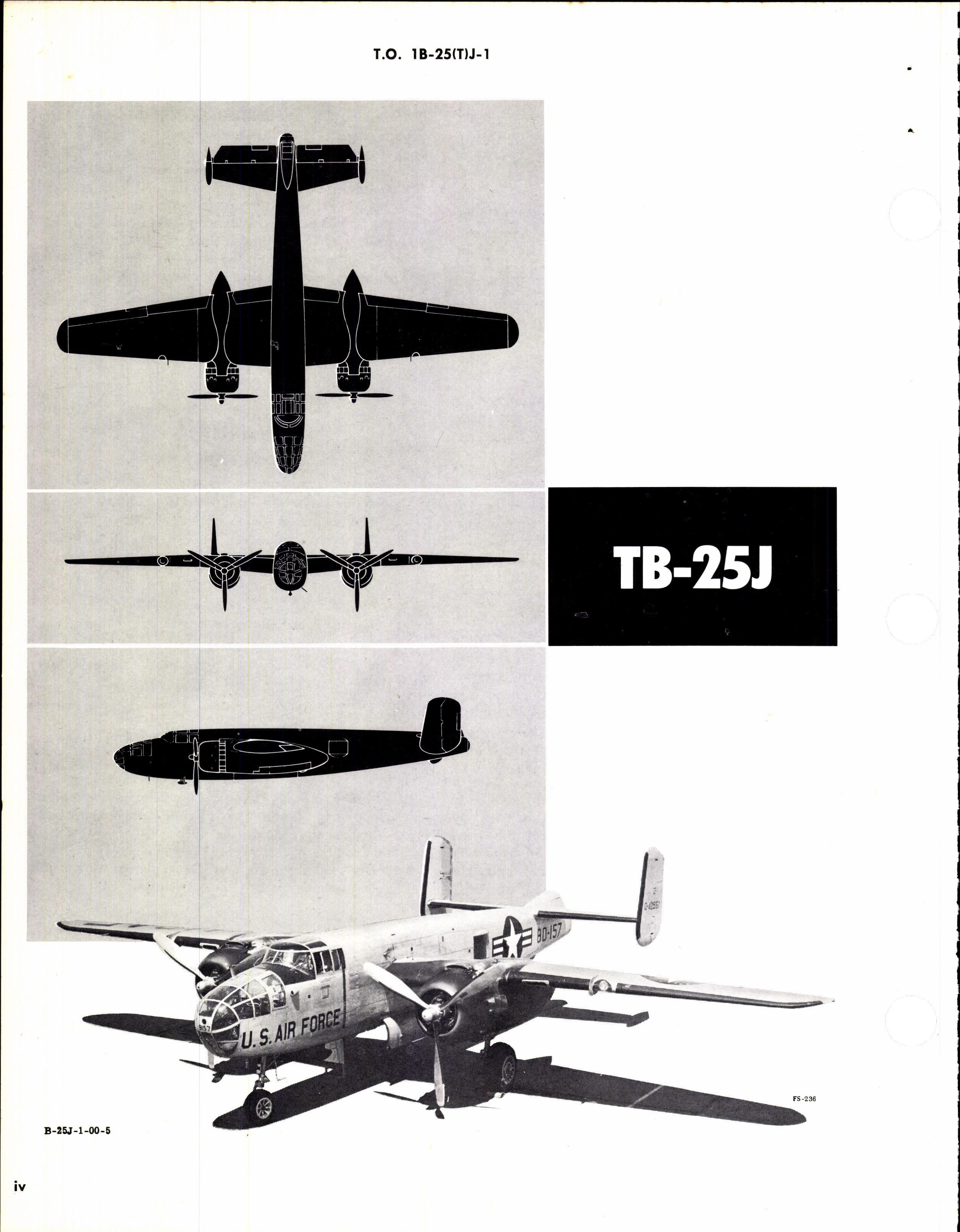 Sample page 6 from AirCorps Library document: Flight Handbook for TB-25J Aircraft