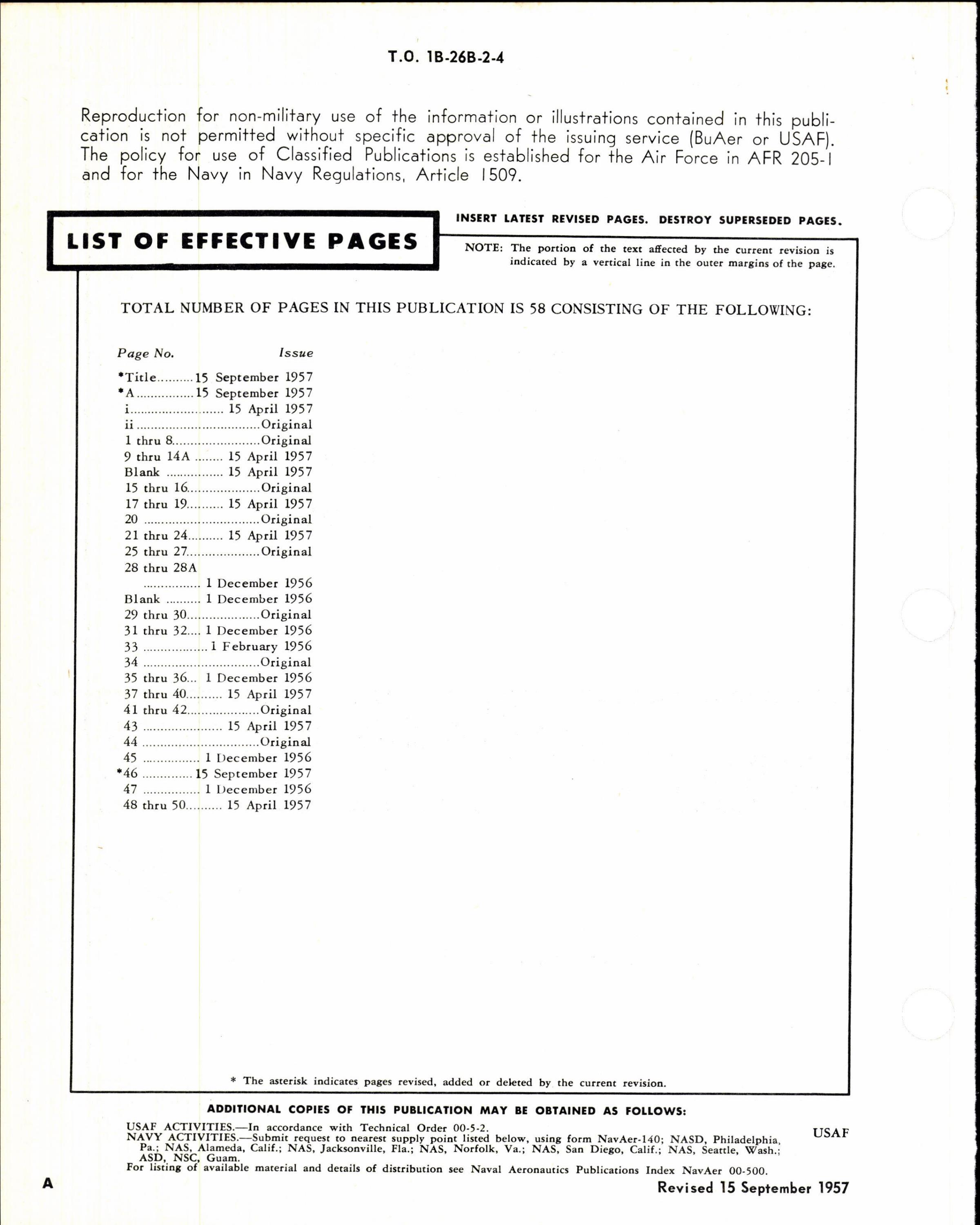 Sample page 2 from AirCorps Library document: Maintenance Instructions for Utility Systems for B-26B, TB-26B, B-26C, and TB-16C