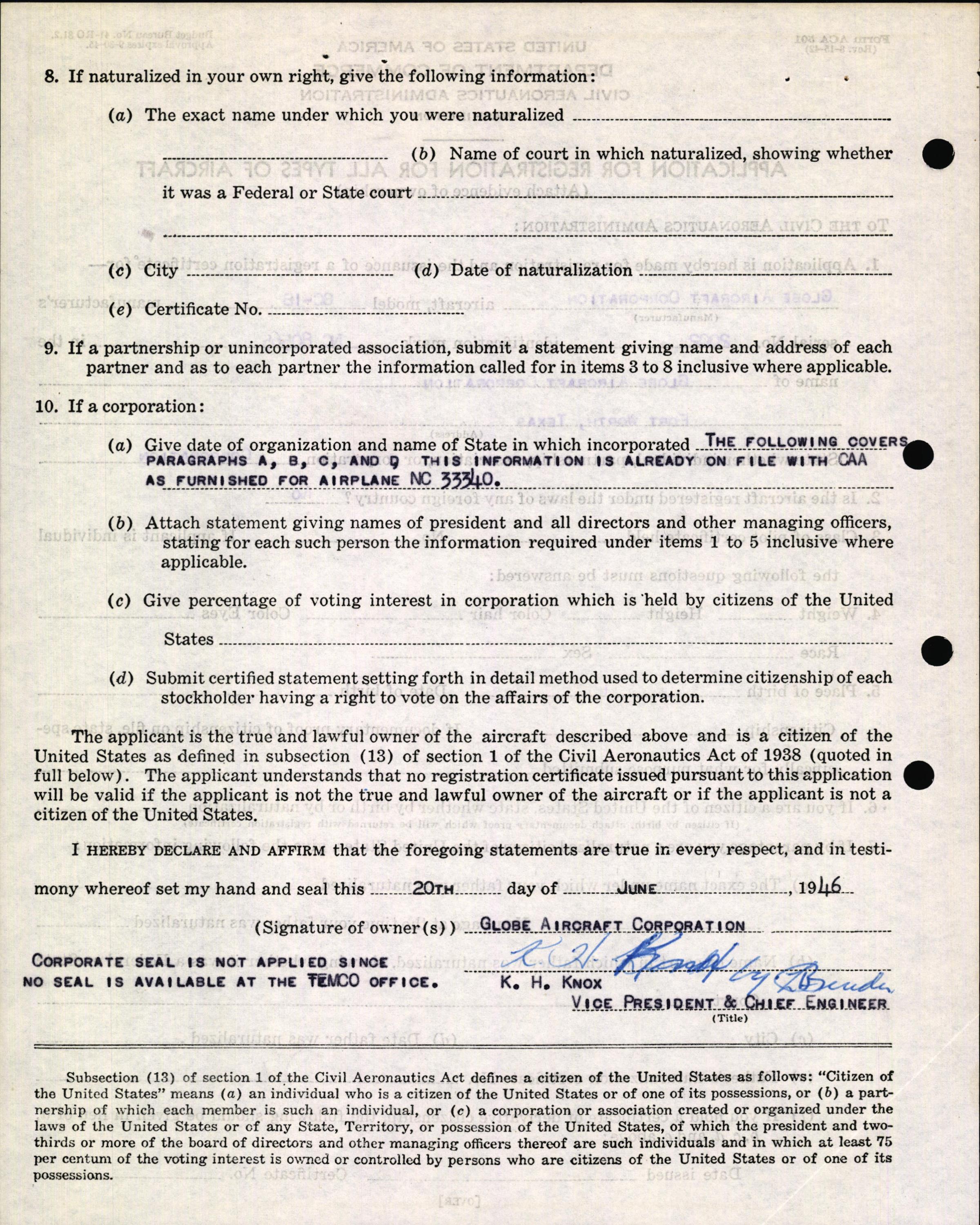 Sample page 8 from AirCorps Library document: Technical Information for Serial Number 2002