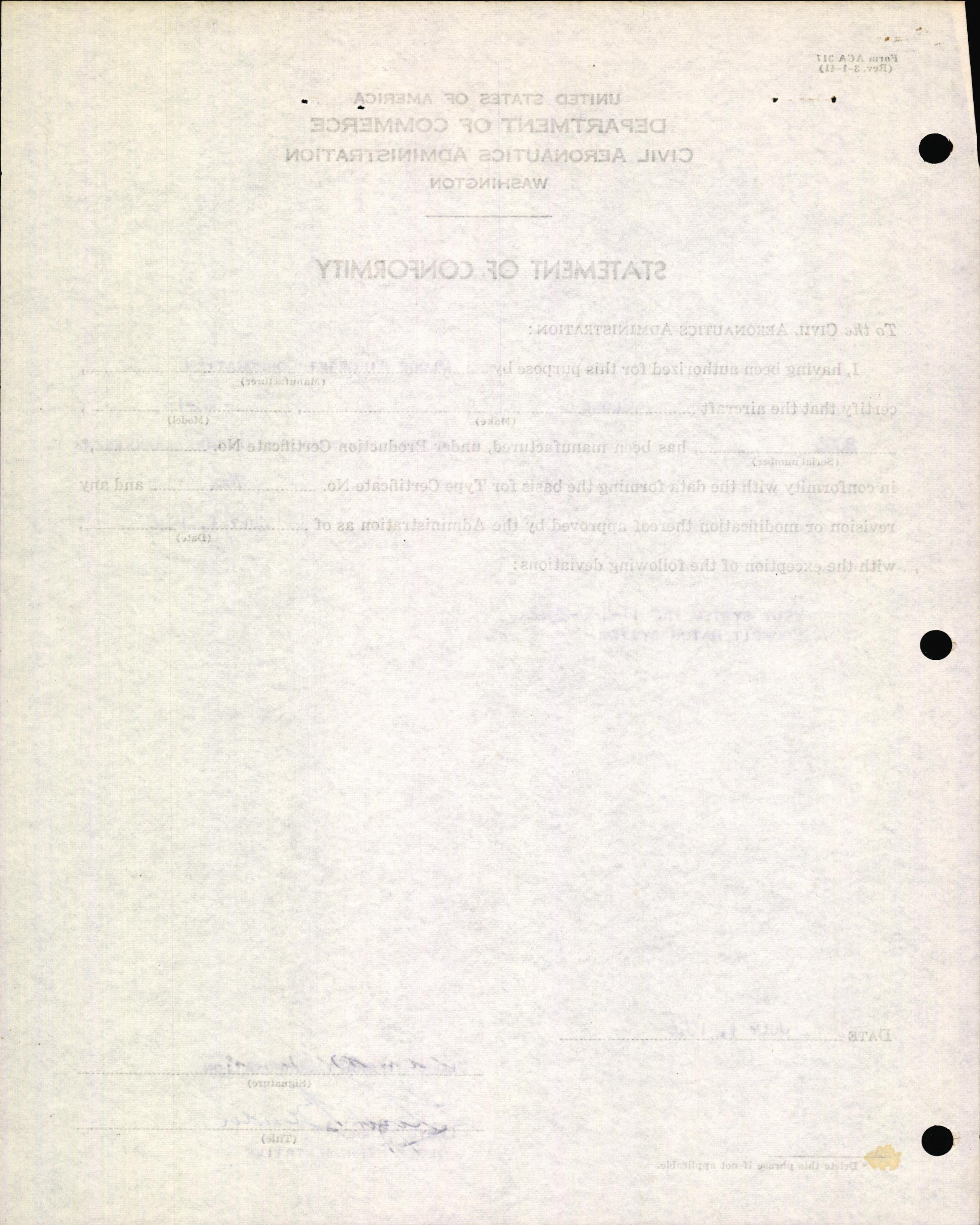 Sample page 4 from AirCorps Library document: Technical Information for Serial Number 2003