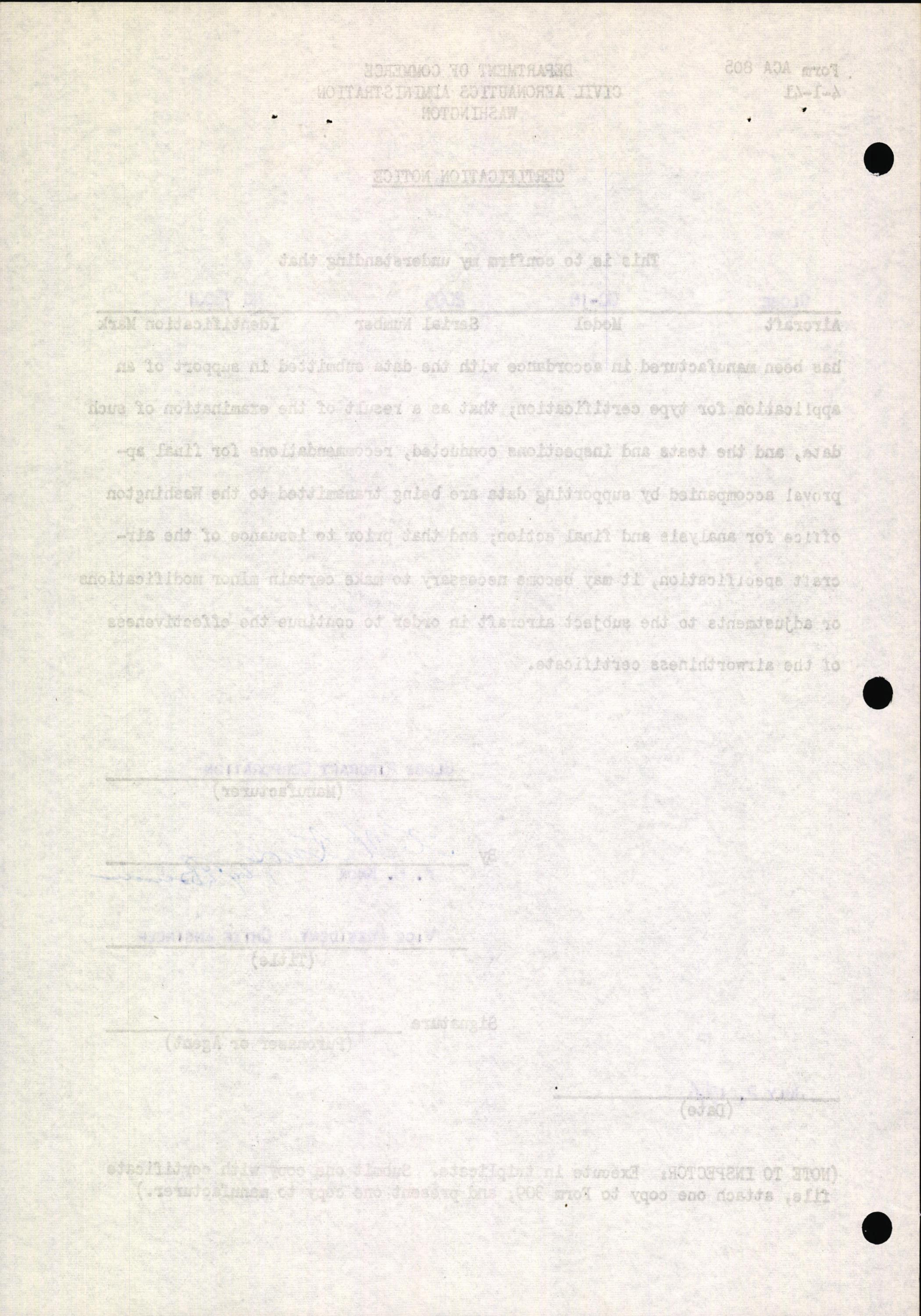 Sample page 6 from AirCorps Library document: Technical Information for Serial Number 2005