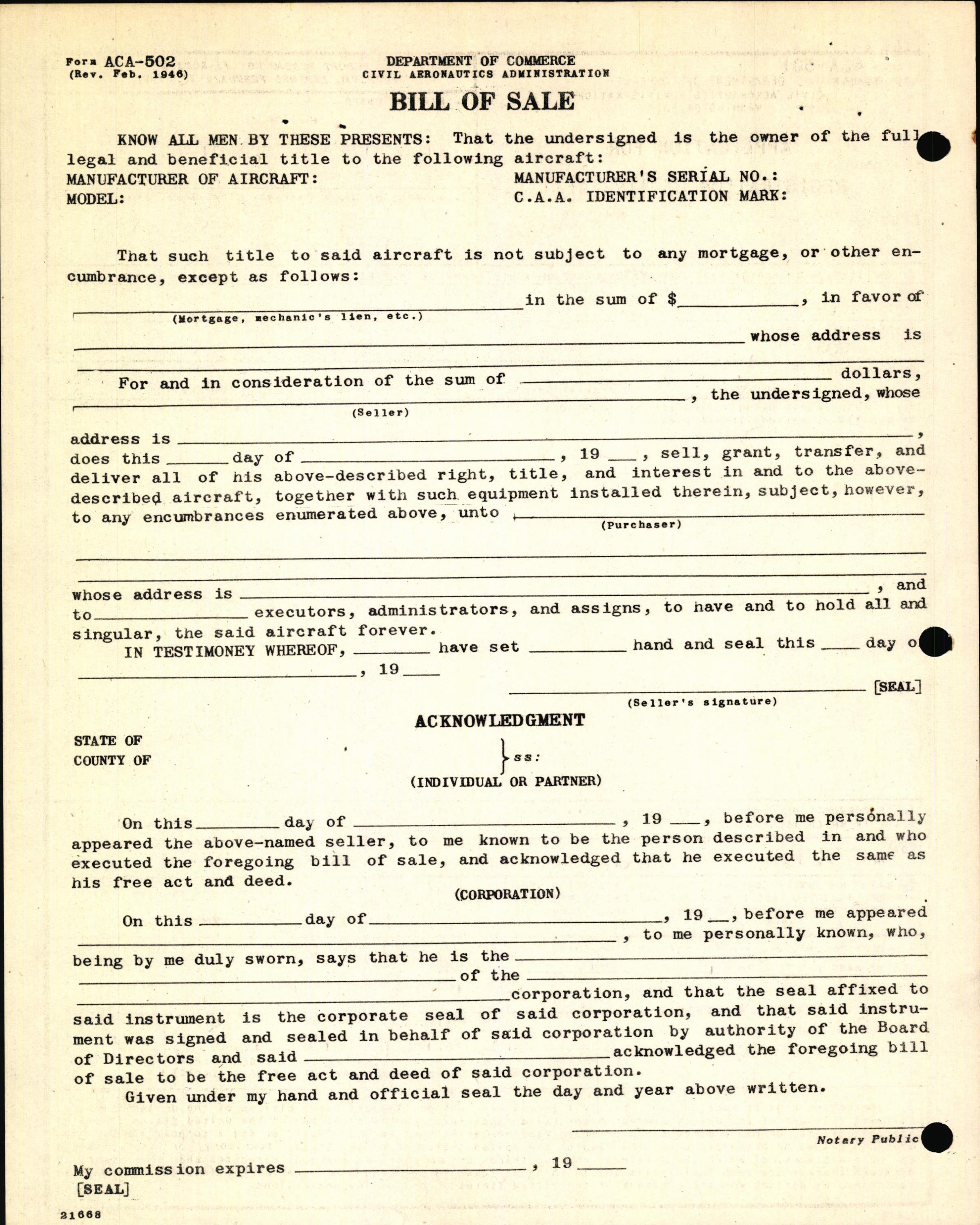 Sample page 4 from AirCorps Library document: Technical Information for Serial Number 2009