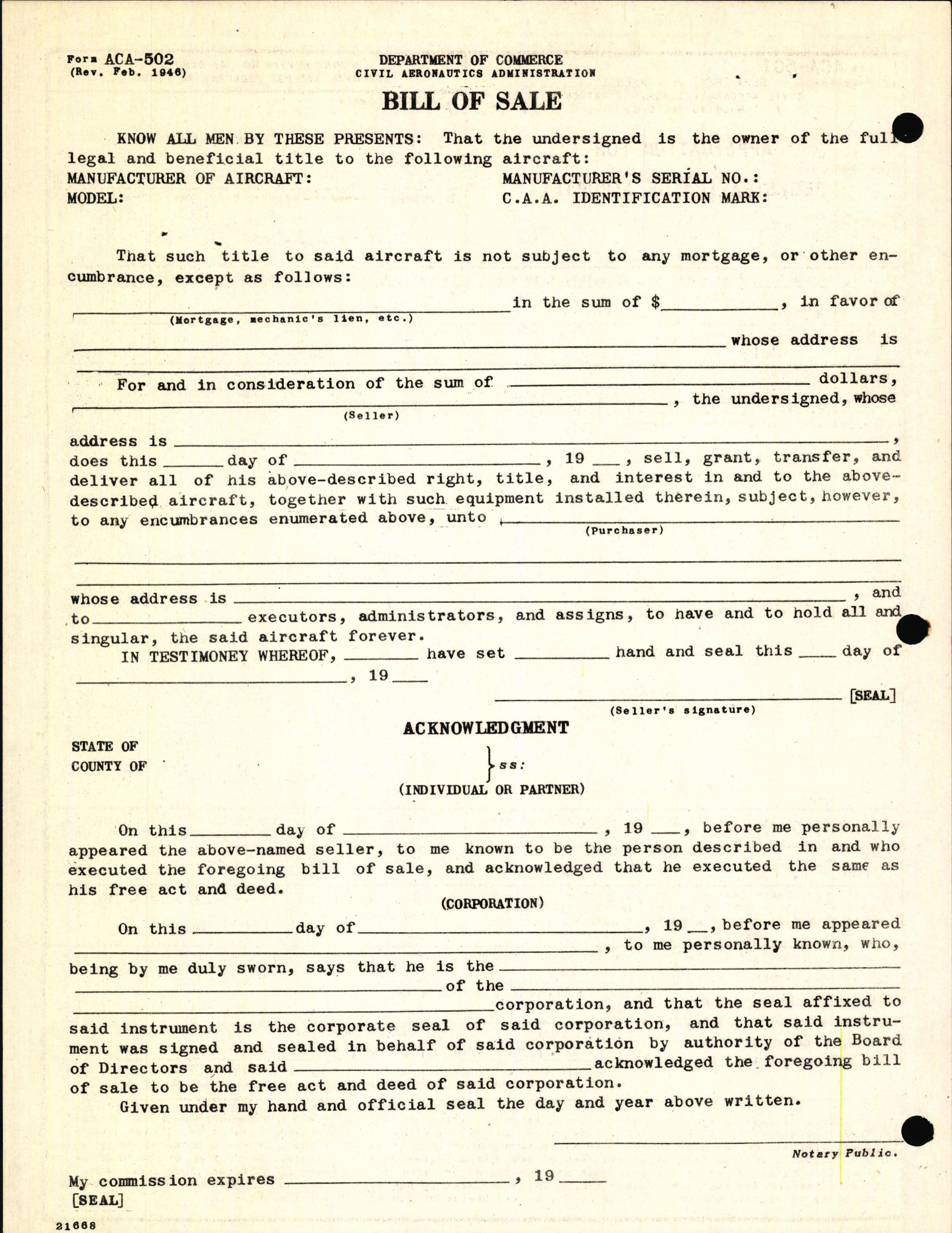 Sample page 2 from AirCorps Library document: Technical Information for Serial Number 2013