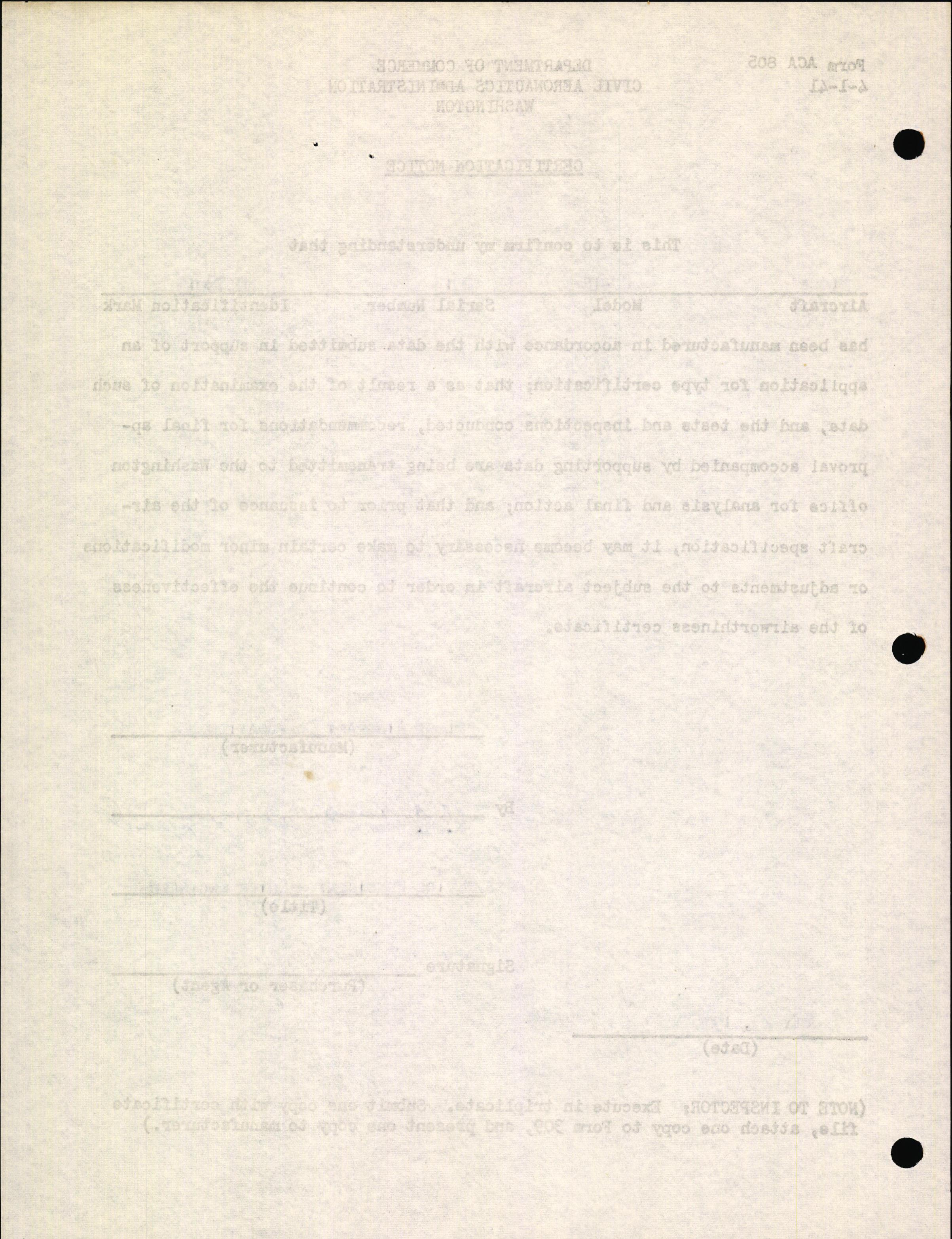 Sample page 6 from AirCorps Library document: Technical Information for Serial Number 2015