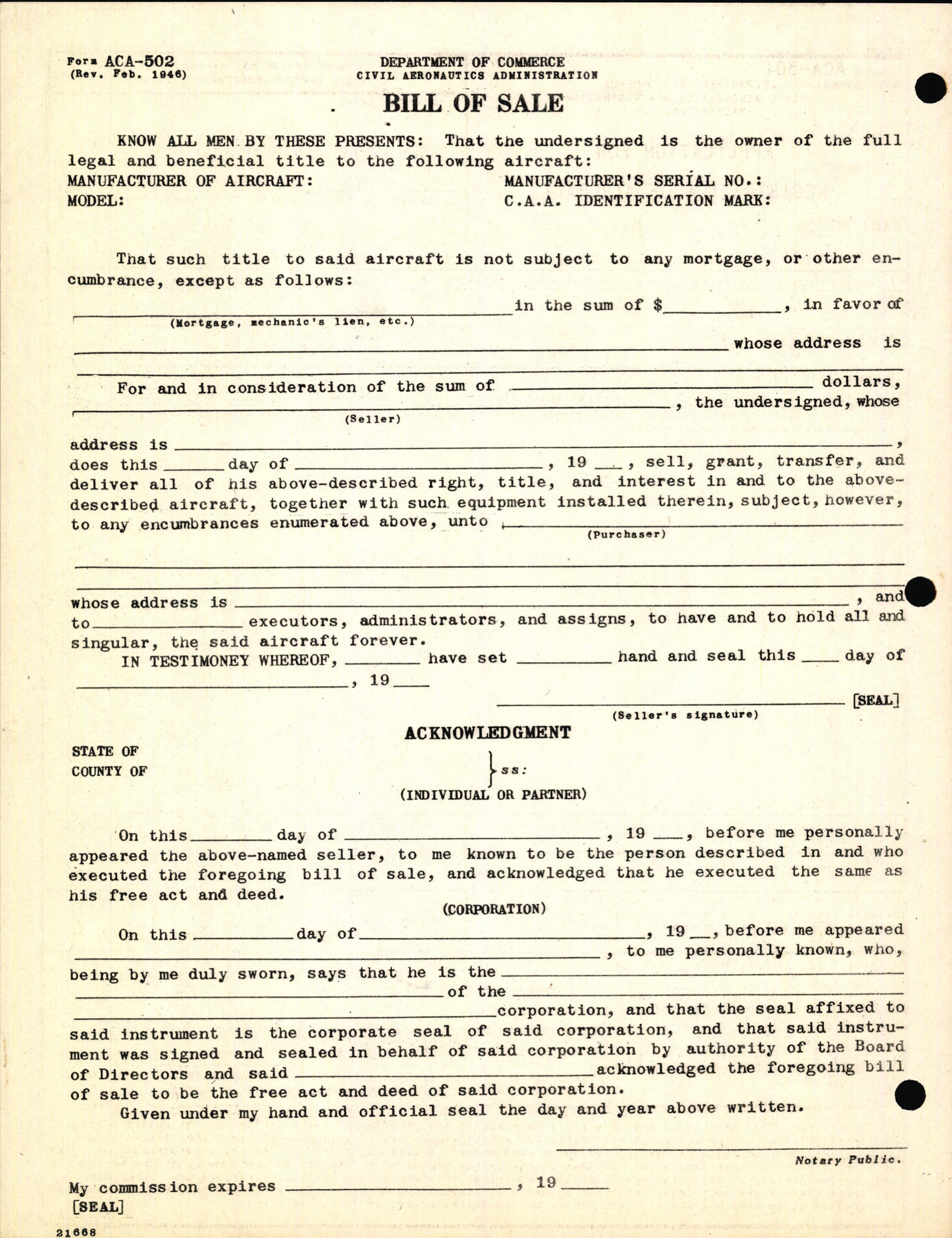 Sample page 6 from AirCorps Library document: Technical Information for Serial Number 2016