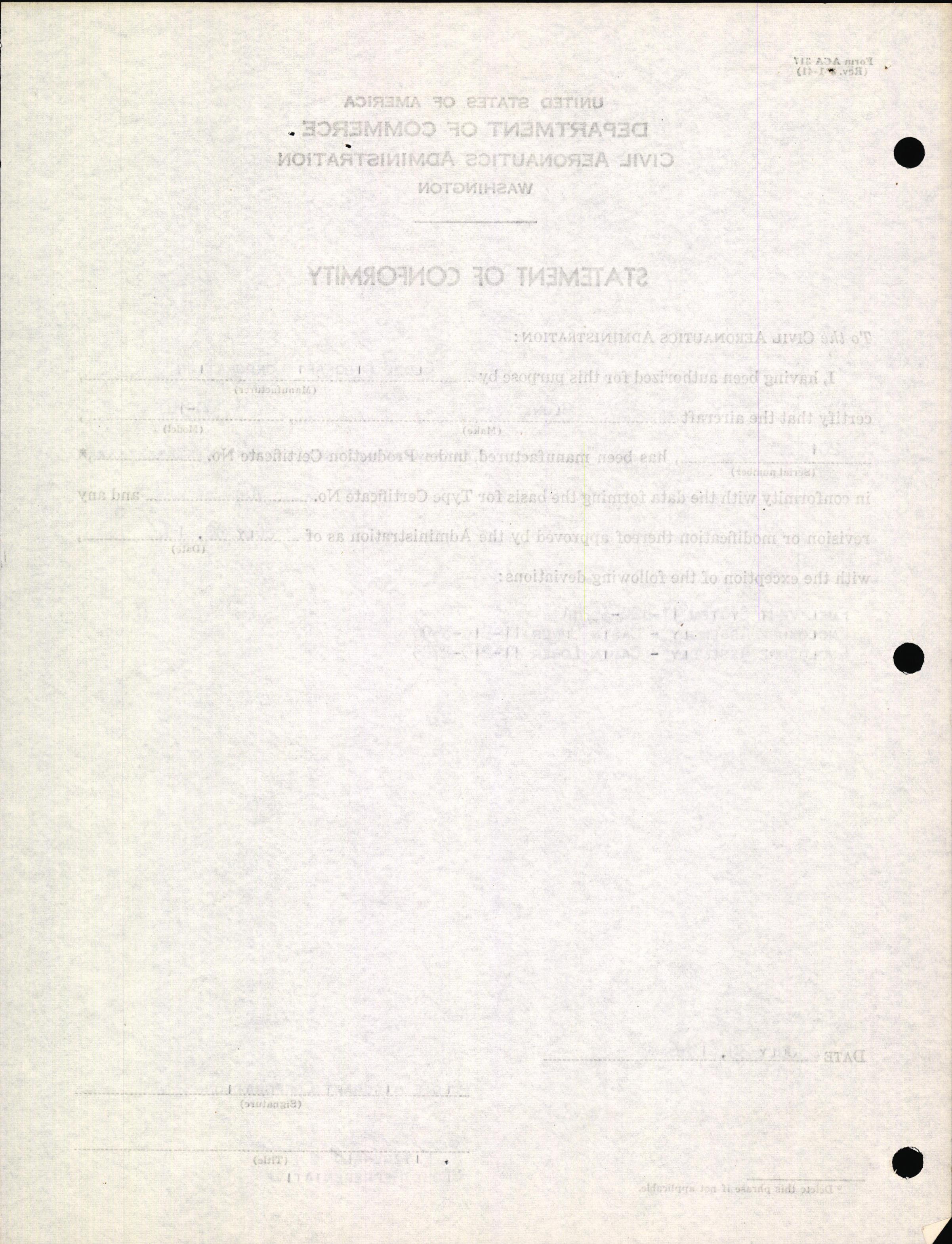 Sample page 6 from AirCorps Library document: Technical Information for Serial Number 2019