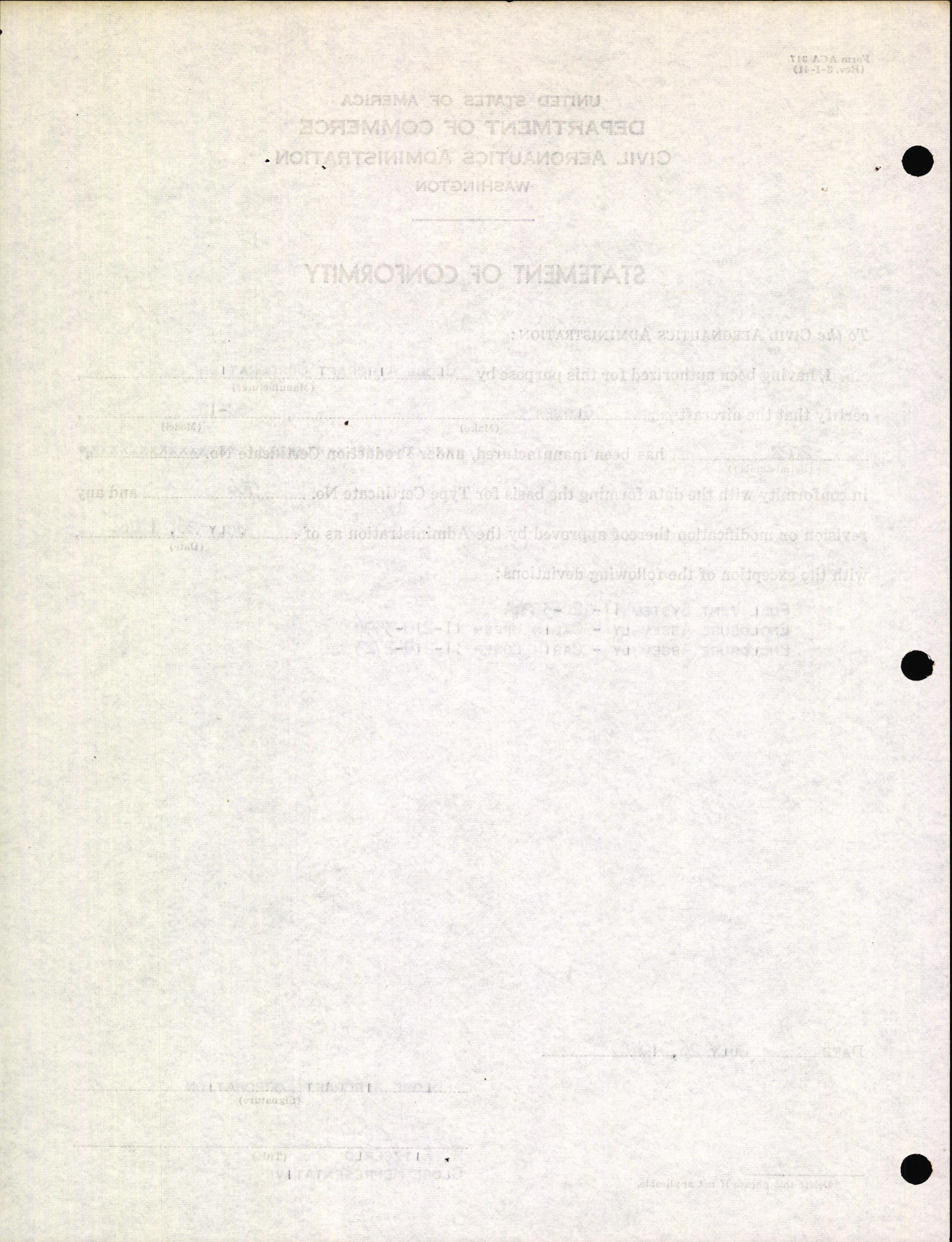 Sample page 6 from AirCorps Library document: Technical Information for Serial Number 2022