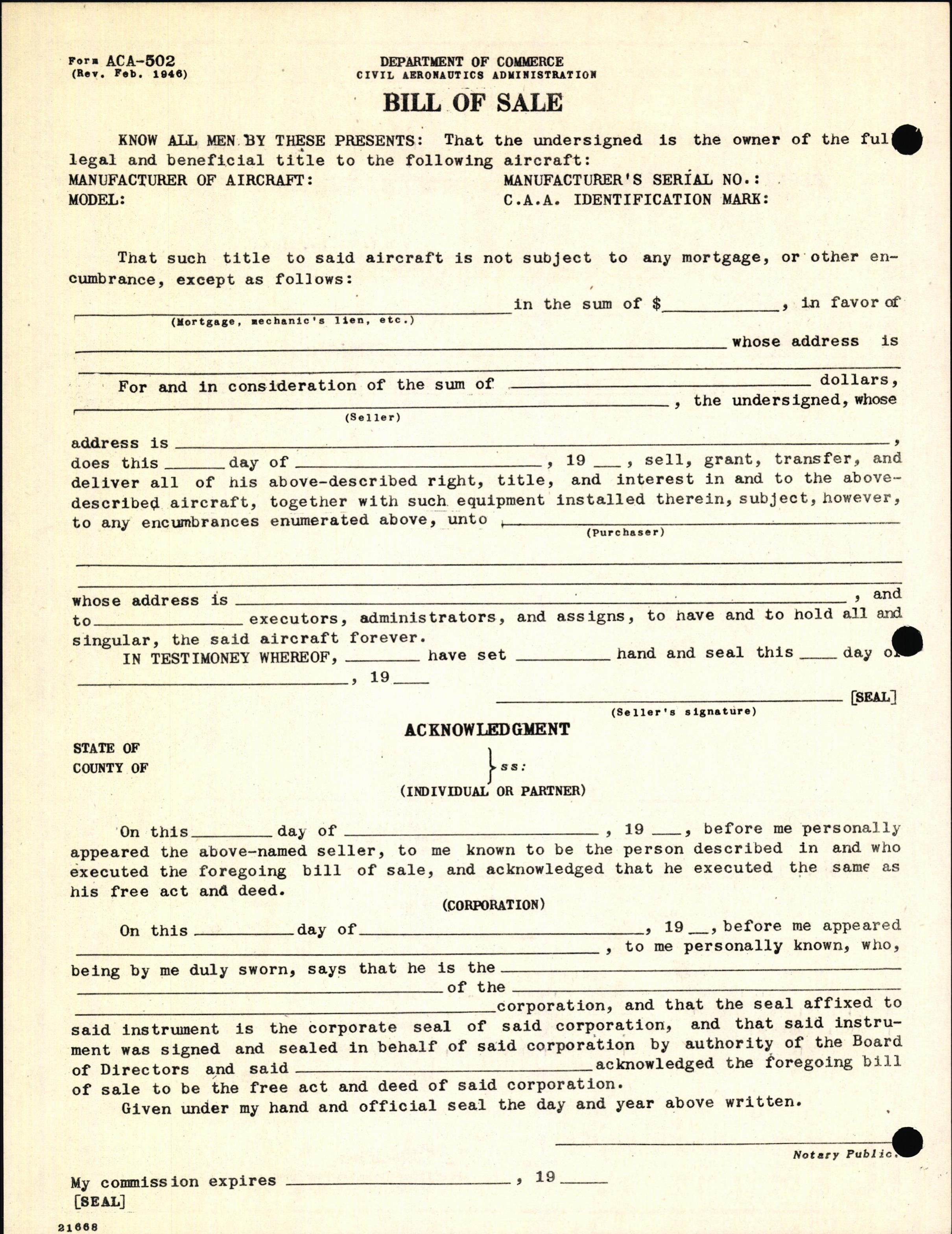 Sample page 6 from AirCorps Library document: Technical Information for Serial Number 2023