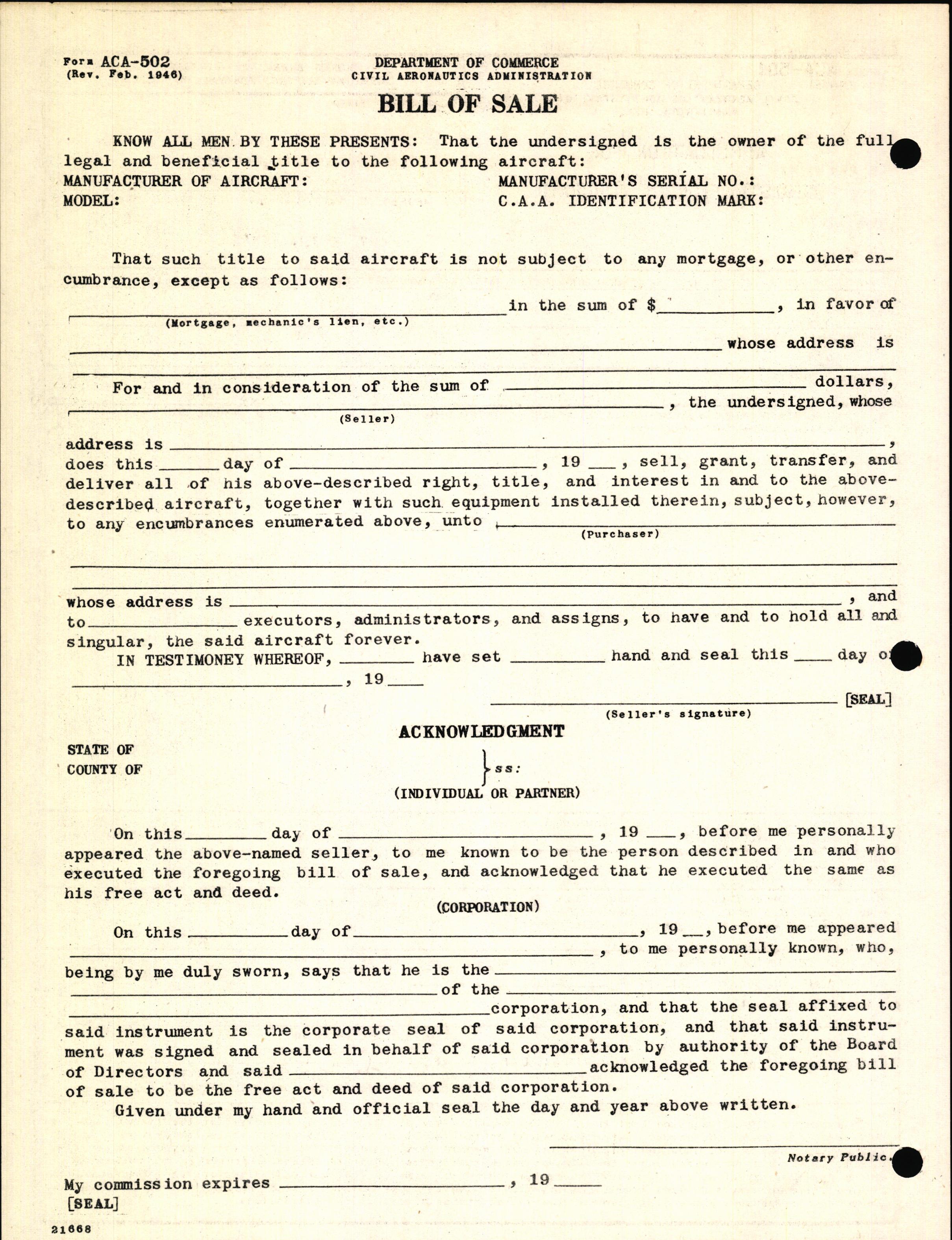 Sample page 2 from AirCorps Library document: Technical Information for Serial Number 2029