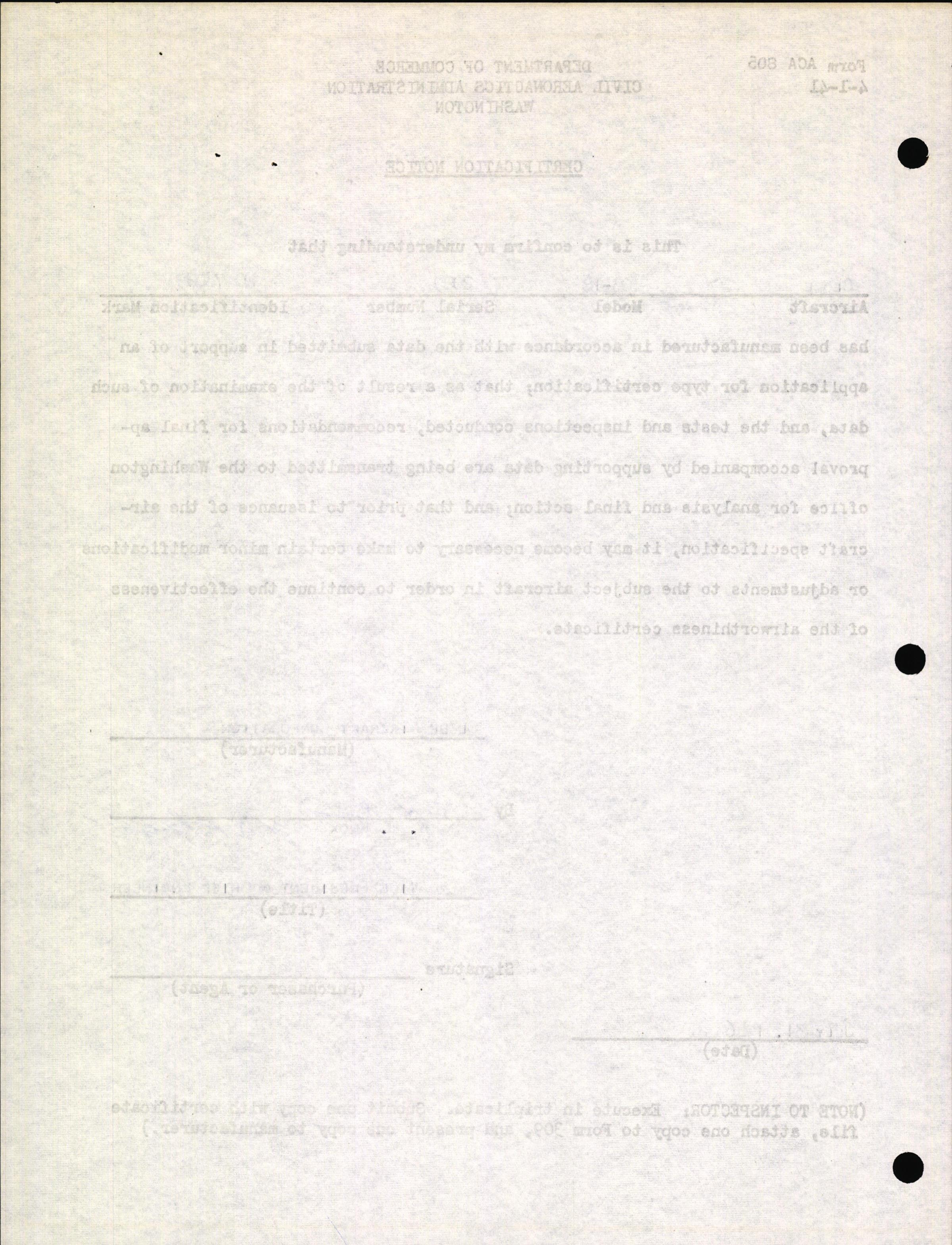Sample page 6 from AirCorps Library document: Technical Information for Serial Number 2029