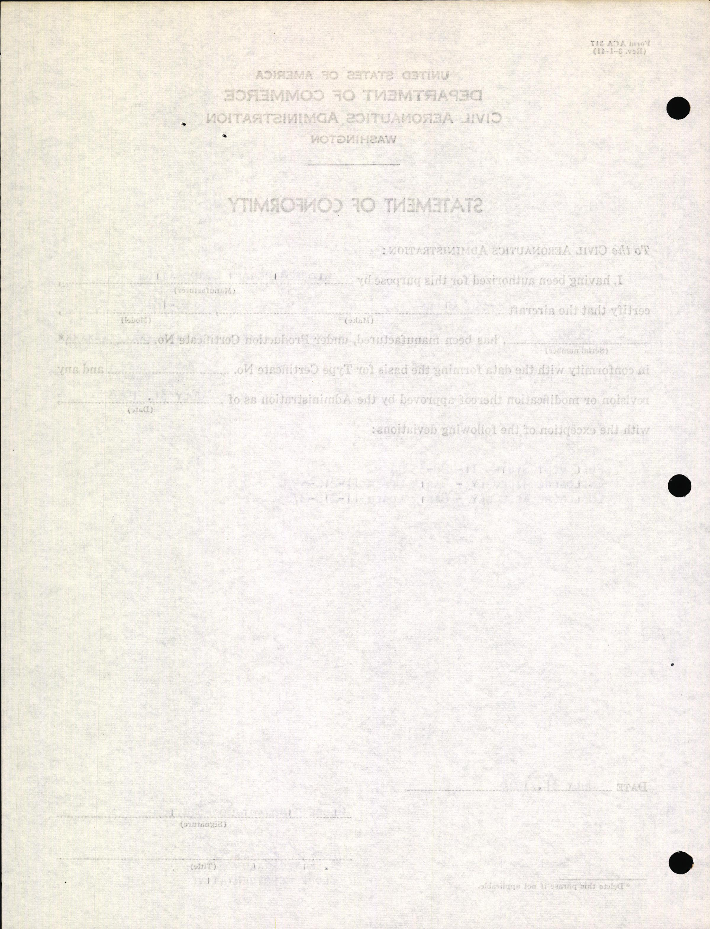 Sample page 4 from AirCorps Library document: Technical Information for Serial Number 2030