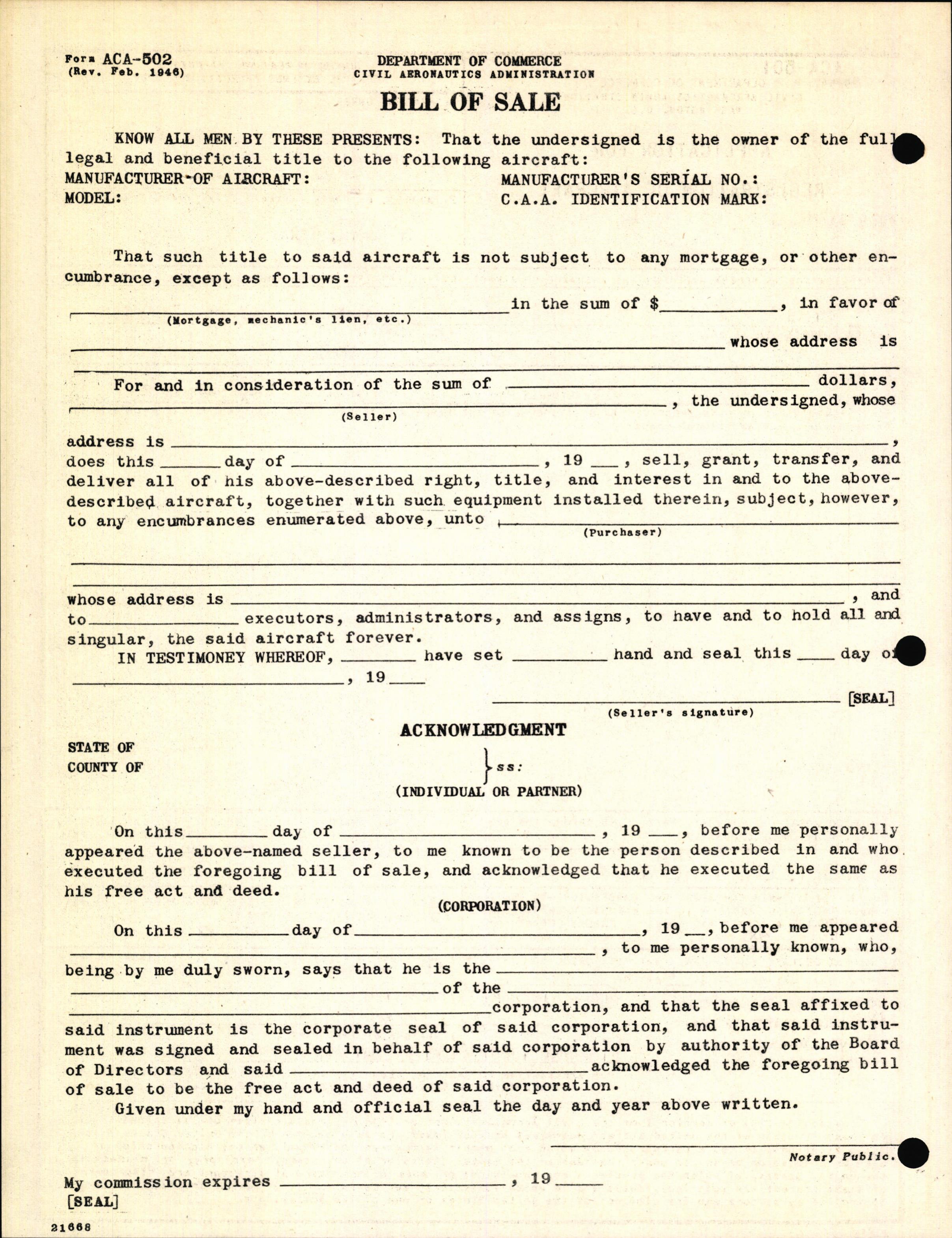 Sample page 4 from AirCorps Library document: Technical Information for Serial Number 2032