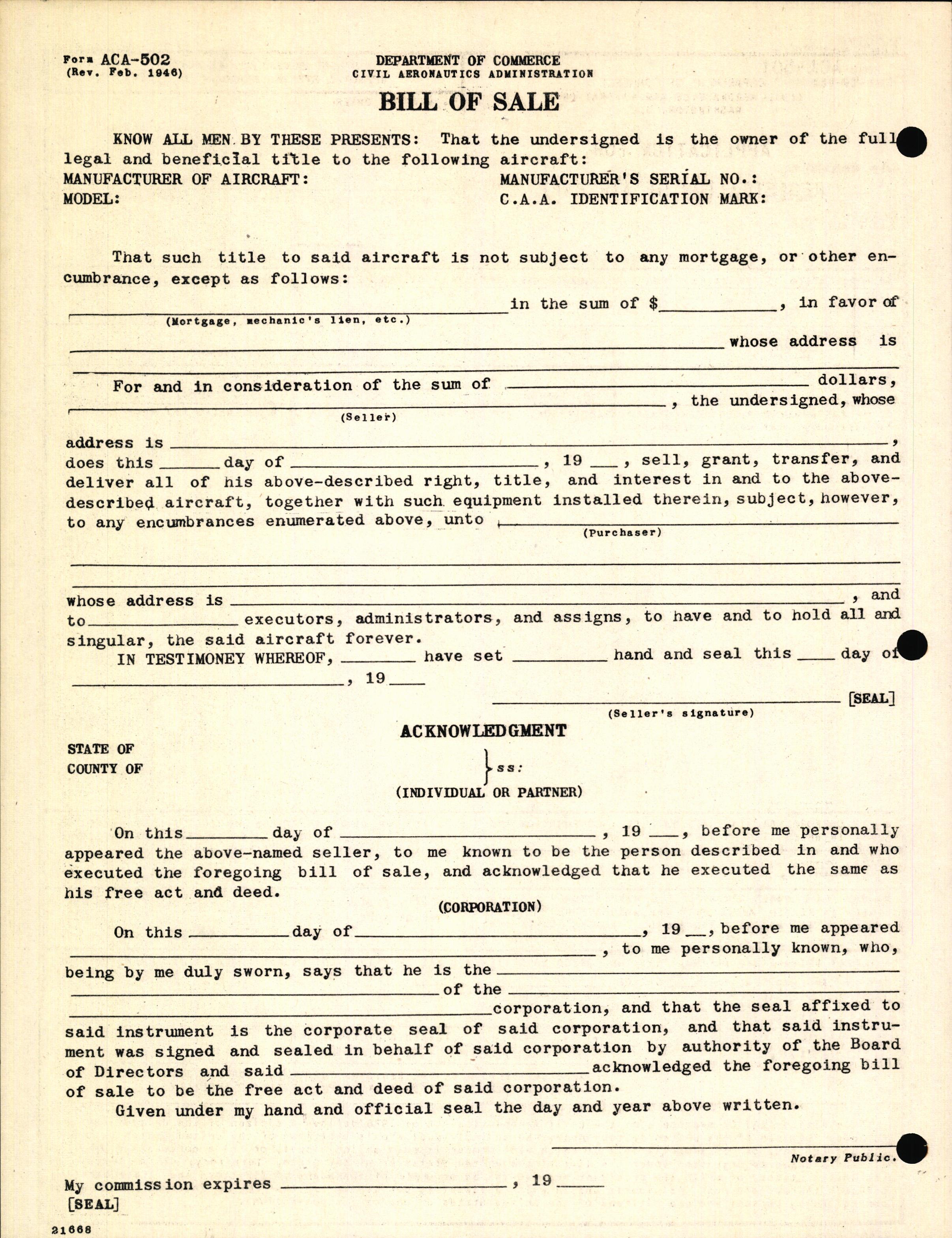 Sample page 4 from AirCorps Library document: Technical Information for Serial Number 2036