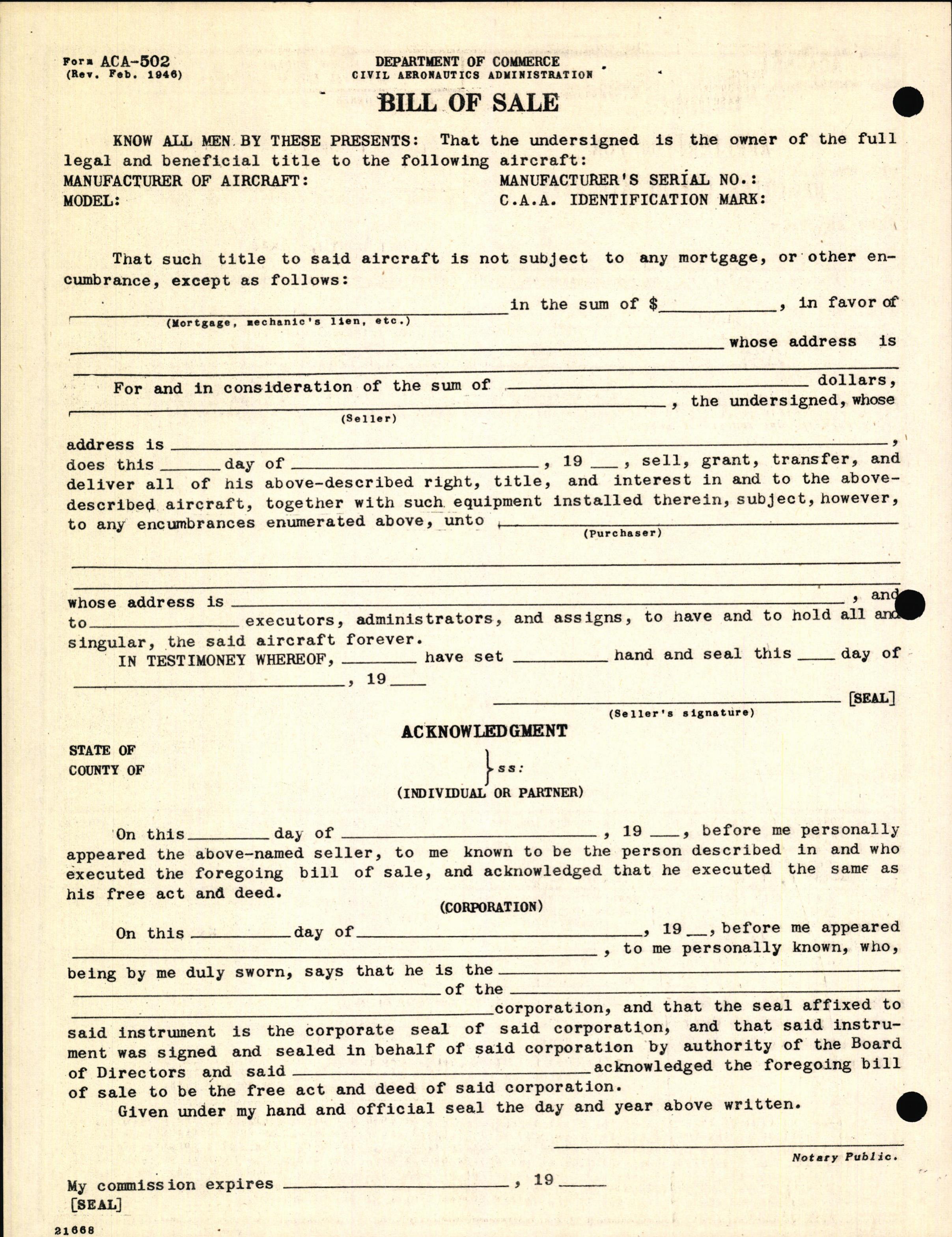 Sample page 4 from AirCorps Library document: Technical Information for Serial Number 2037
