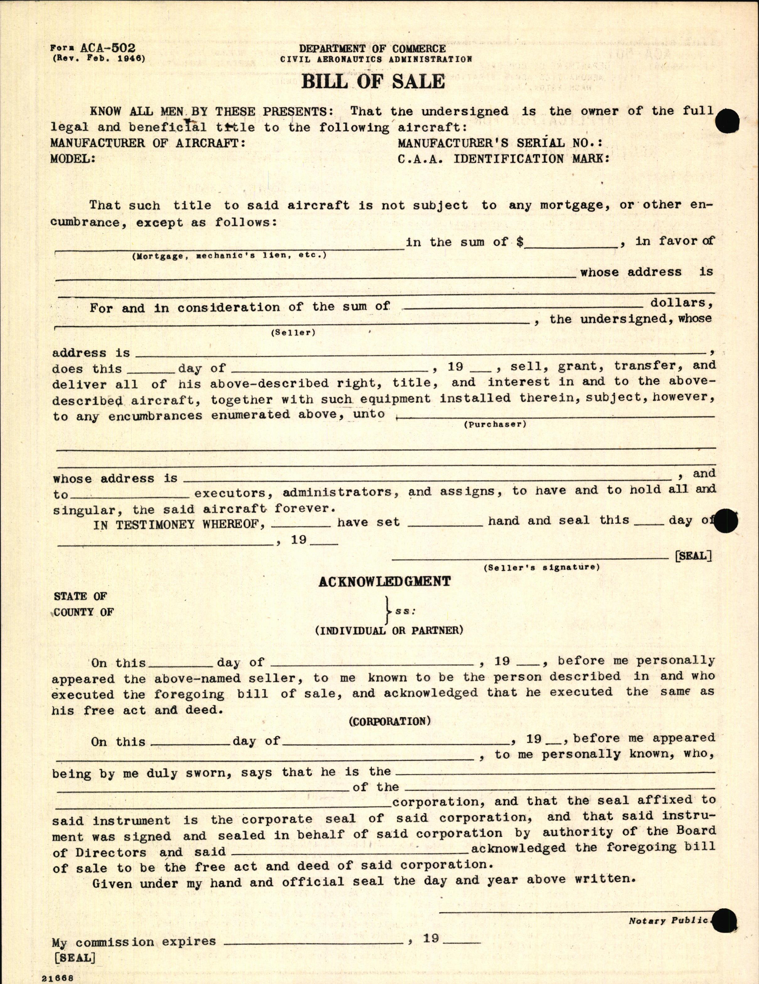 Sample page 2 from AirCorps Library document: Technical Information for Serial Number 2040