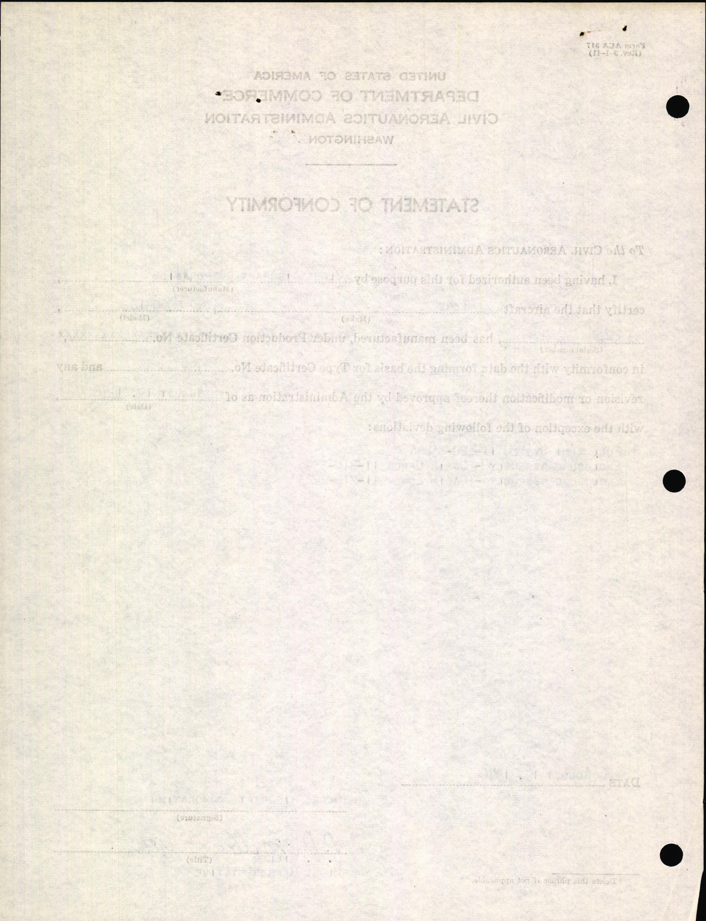 Sample page 2 from AirCorps Library document: Technical Information for Serial Number 2043