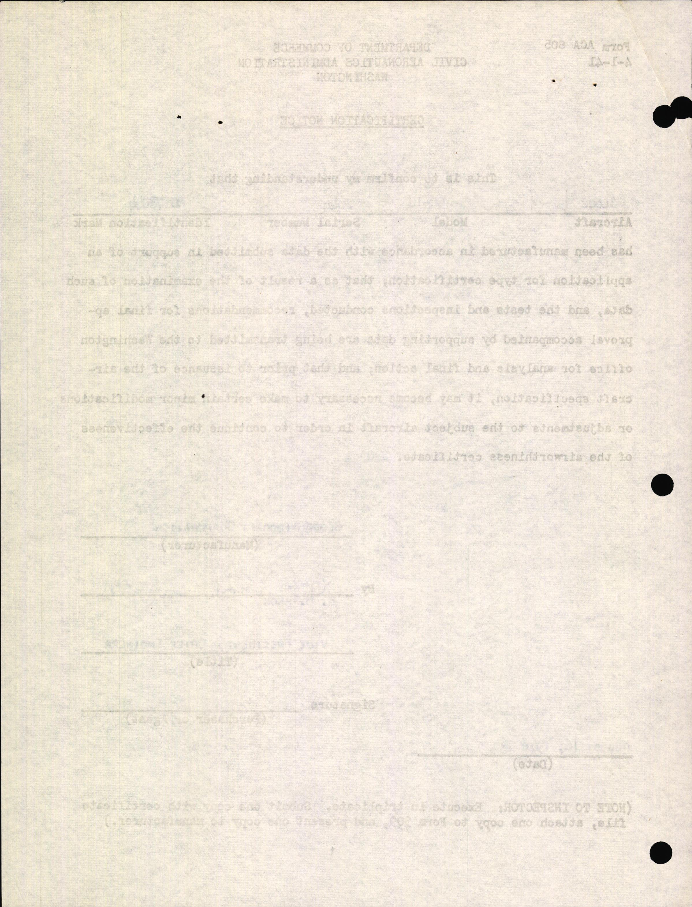 Sample page 4 from AirCorps Library document: Technical Information for Serial Number 2044