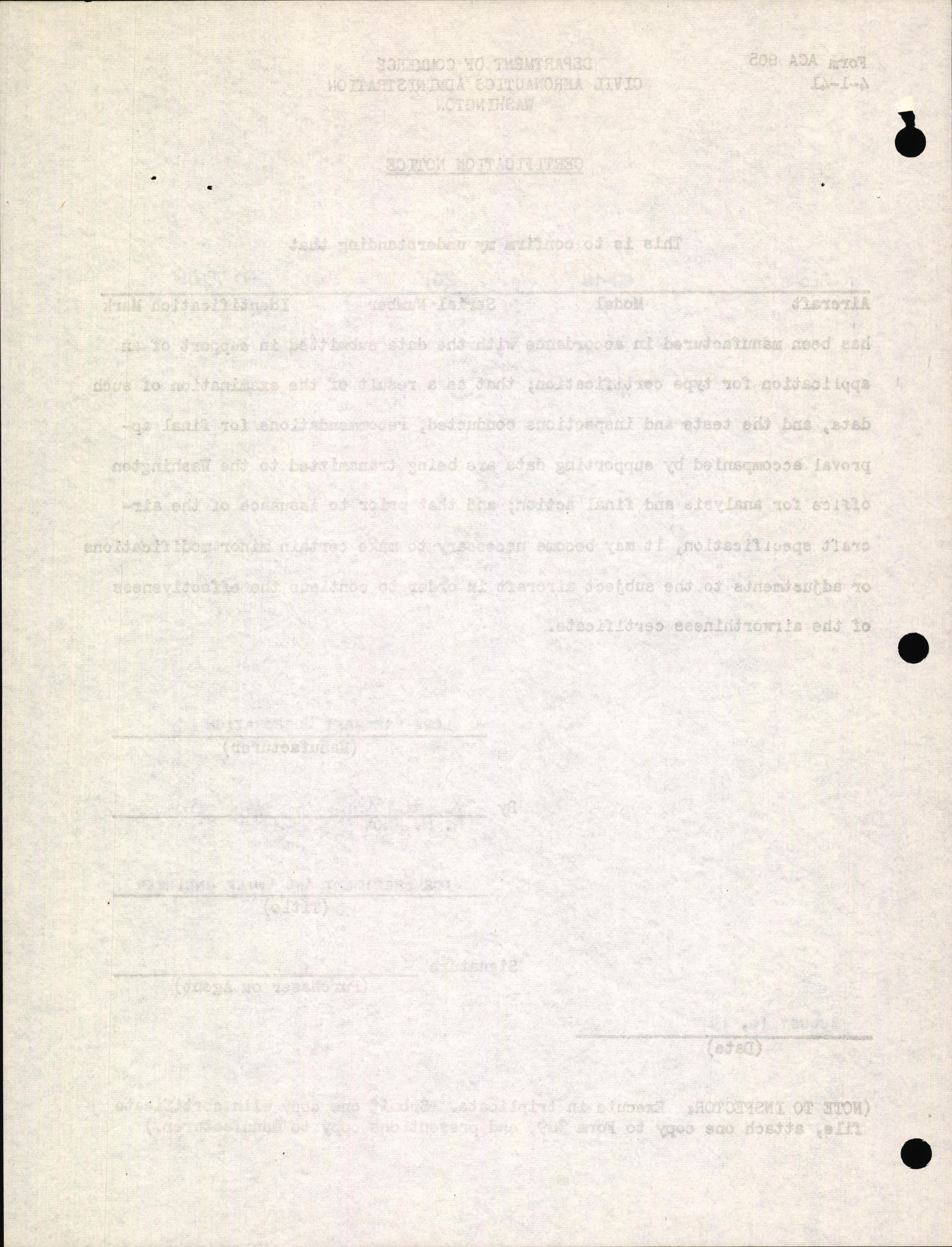 Sample page 4 from AirCorps Library document: Technical Information for Serial Number 2046