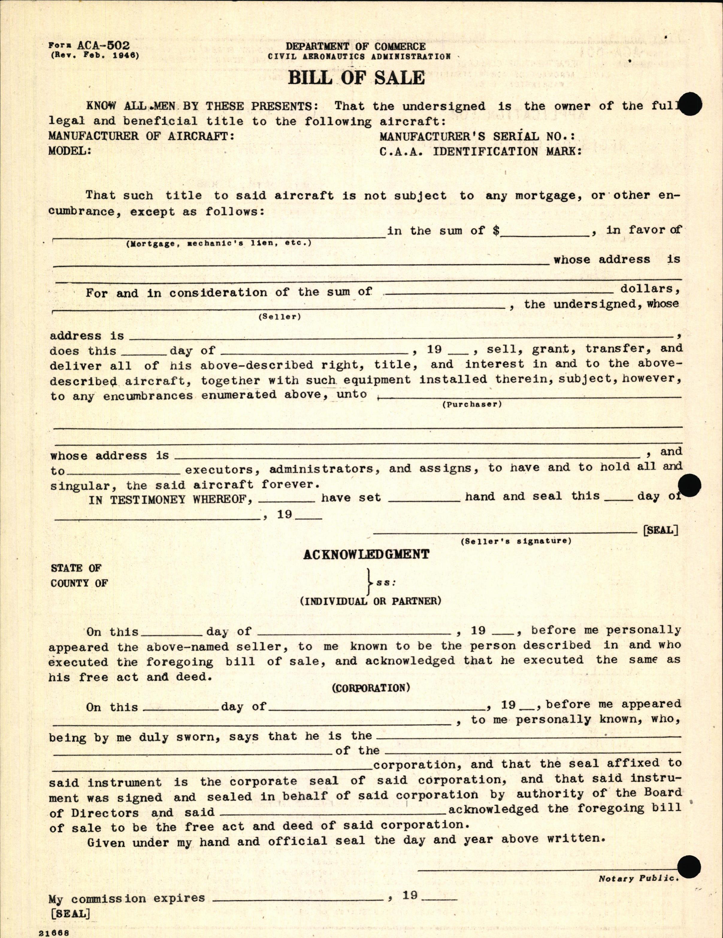 Sample page 2 from AirCorps Library document: Technical Information for Serial Number 2048