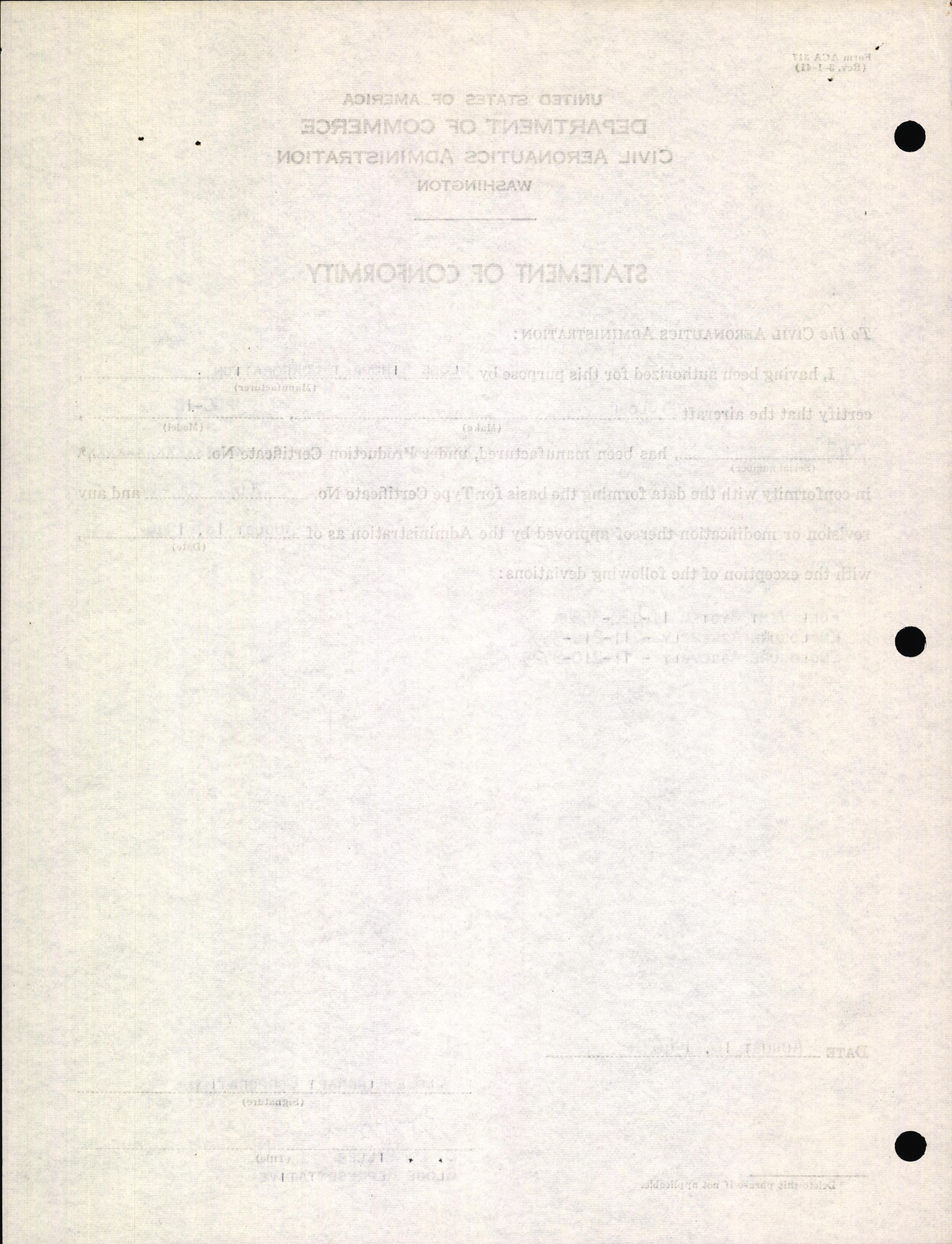 Sample page 4 from AirCorps Library document: Technical Information for Serial Number 2048