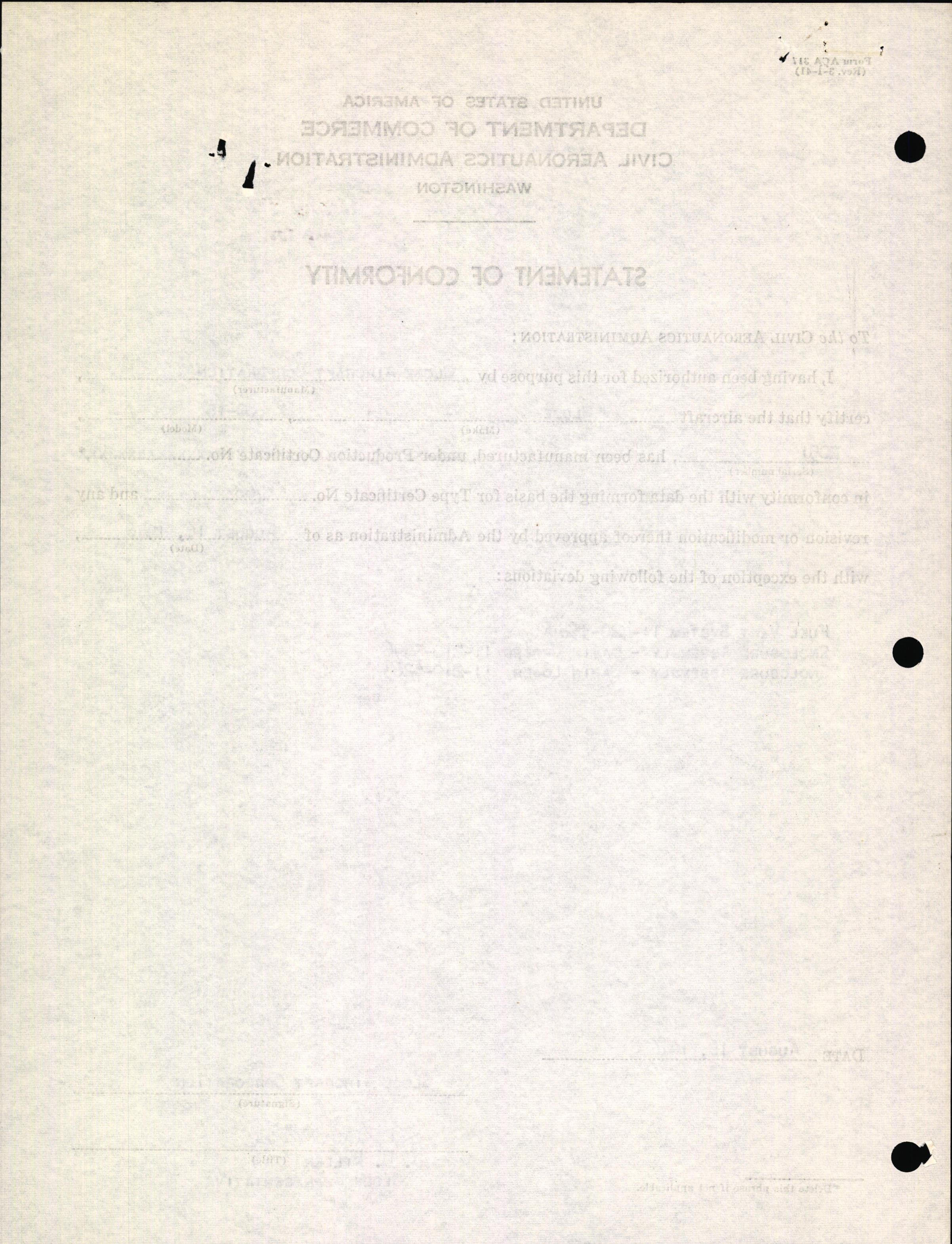 Sample page 2 from AirCorps Library document: Technical Information for Serial Number 2051