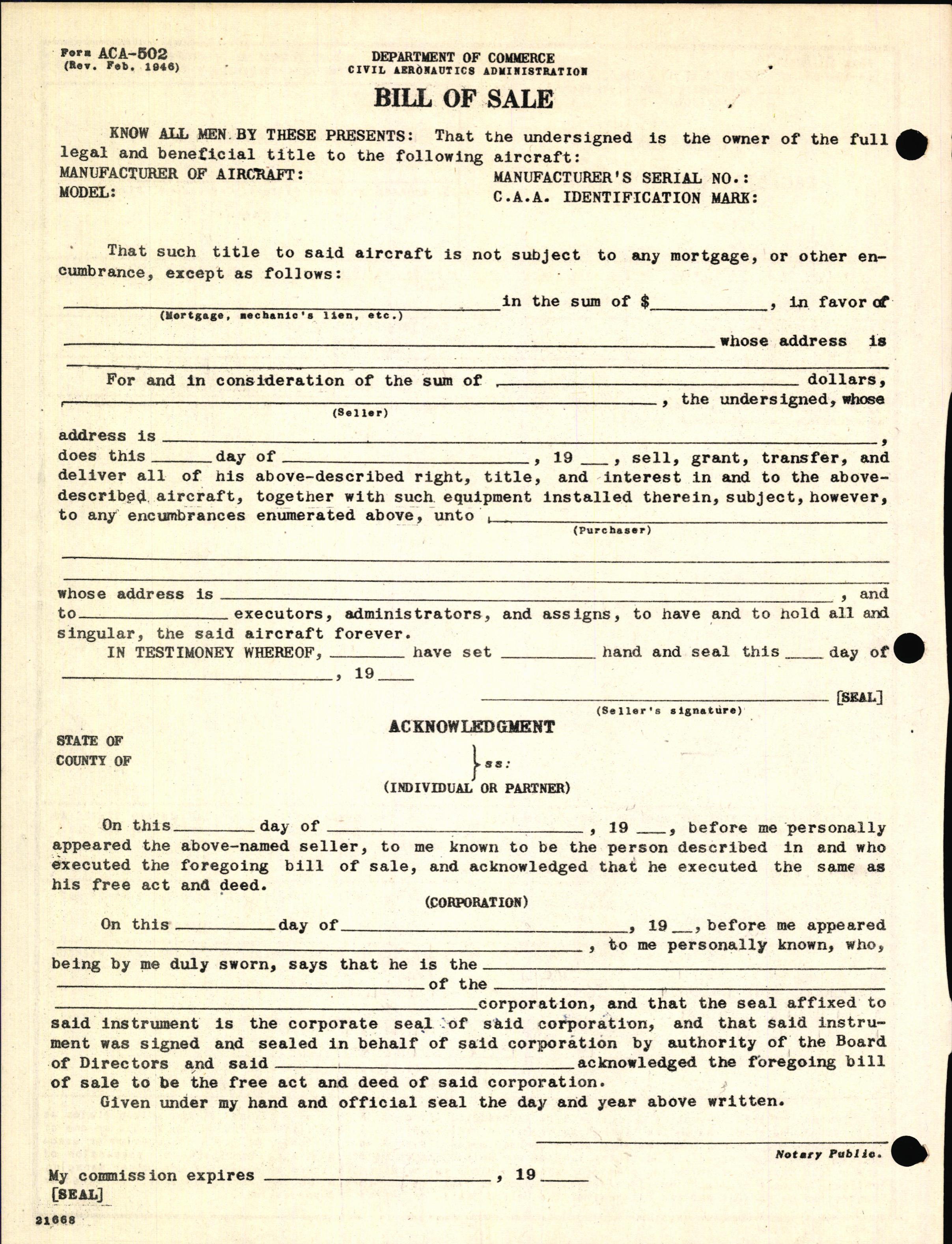 Sample page 2 from AirCorps Library document: Technical Information for Serial Number 2059