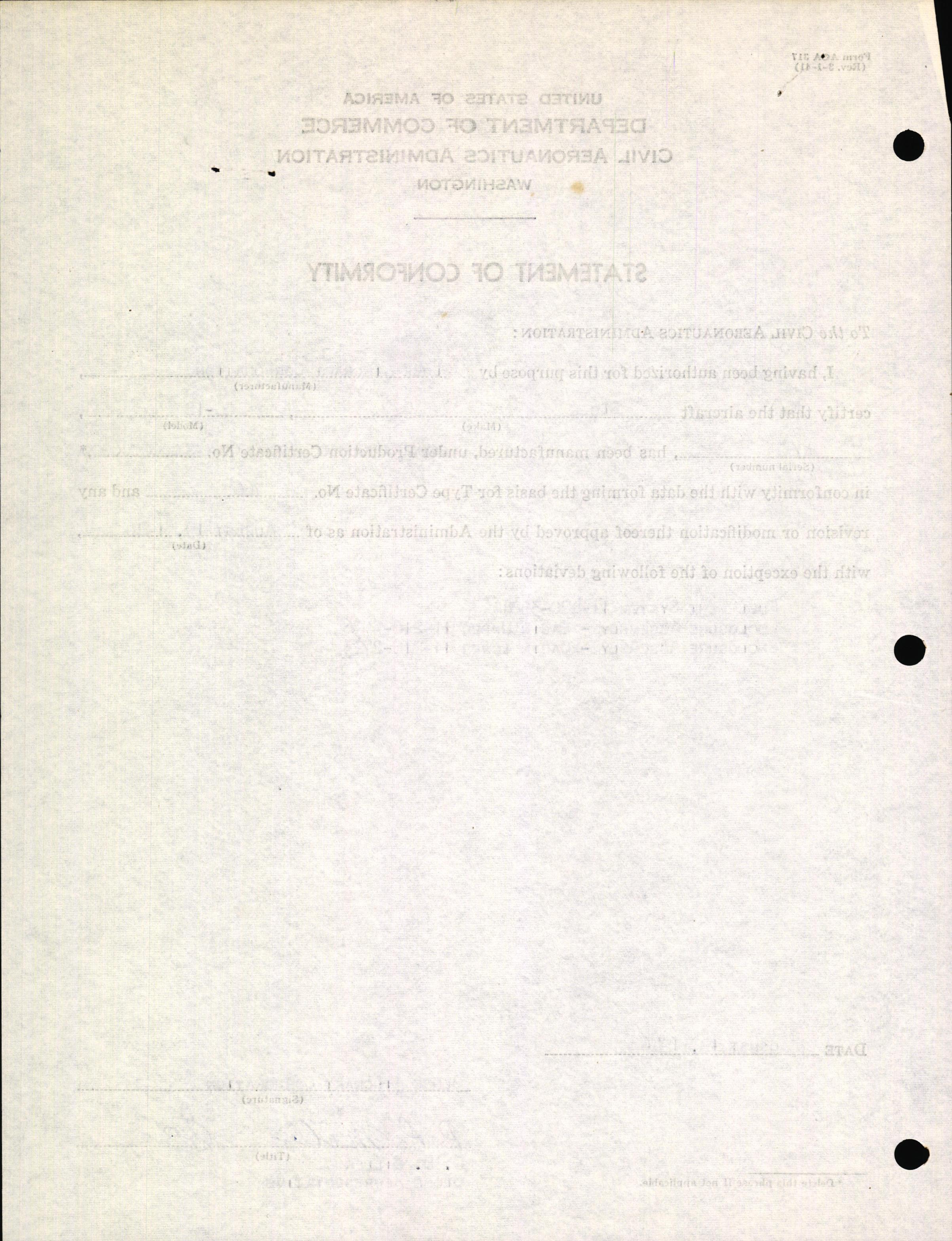 Sample page 2 from AirCorps Library document: Technical Information for Serial Number 2060