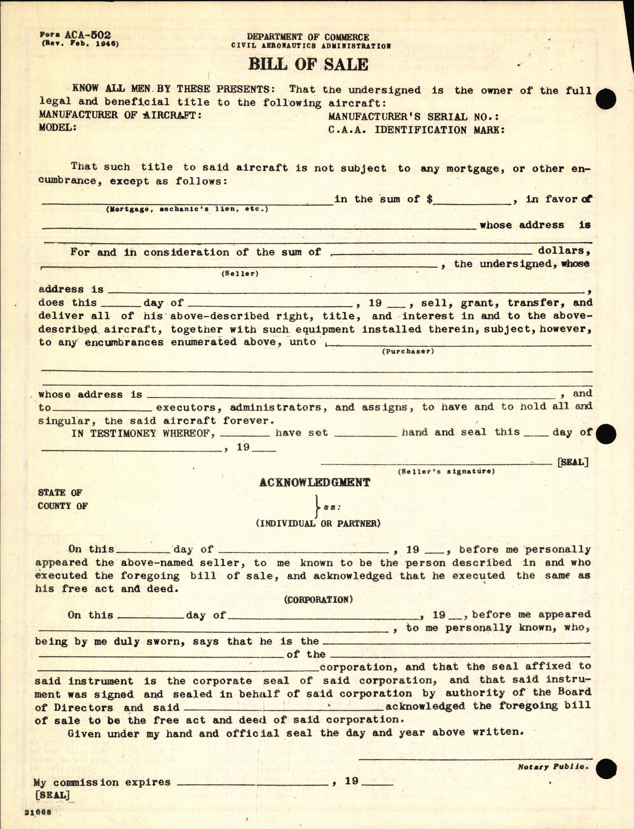 Sample page 4 from AirCorps Library document: Technical Information for Serial Number 2060