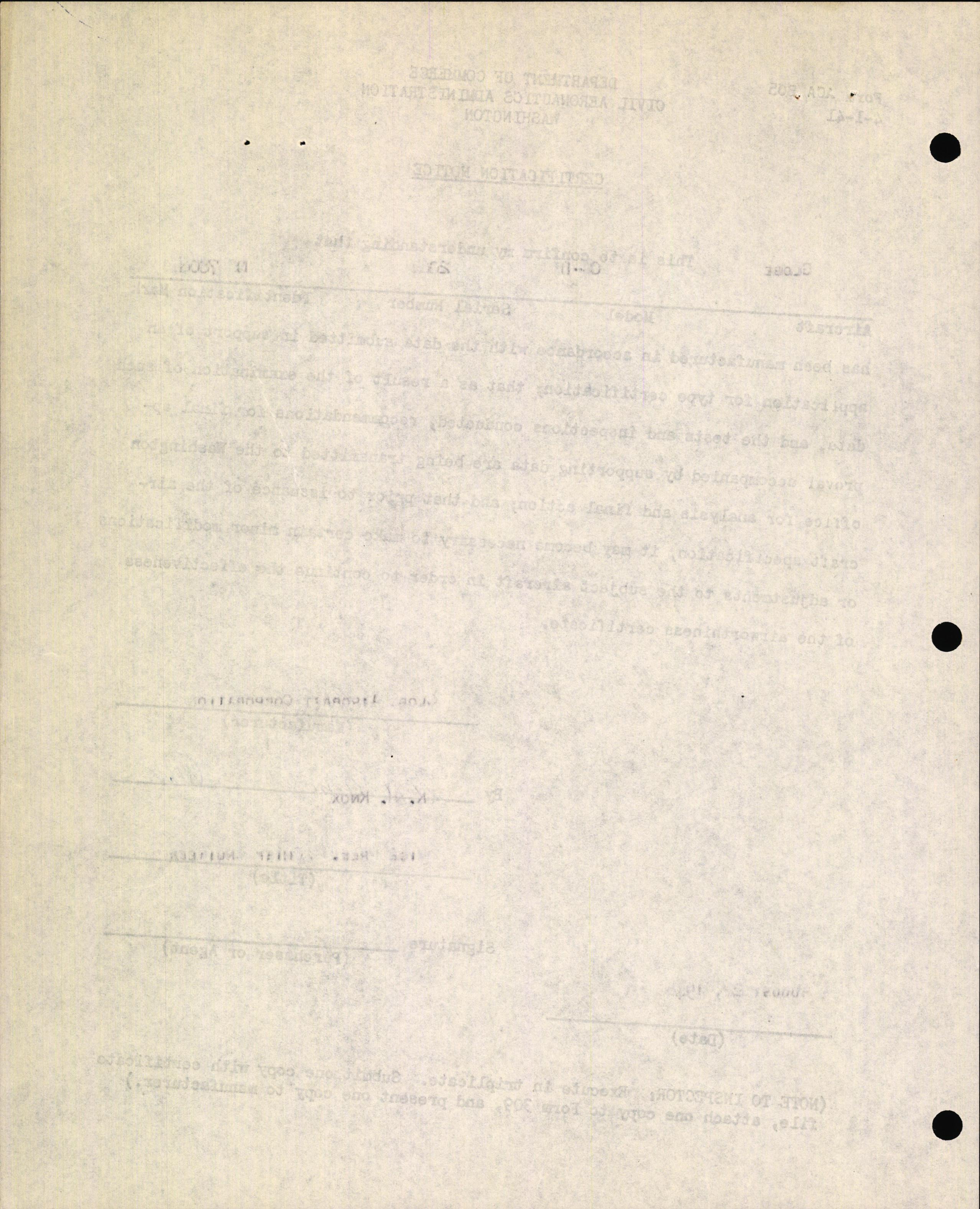 Sample page 4 from AirCorps Library document: Technical Information for Serial Number 2064