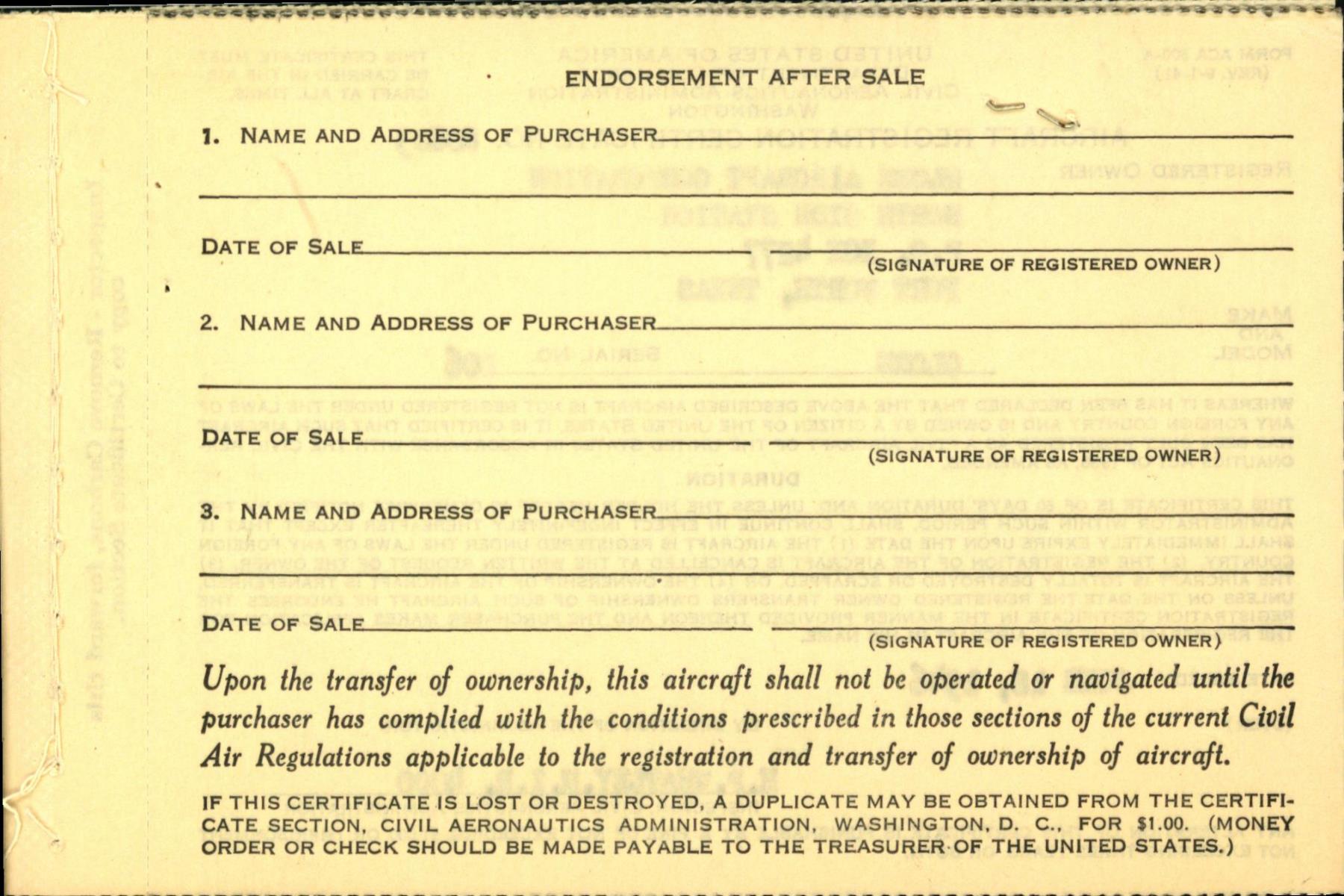 Sample page 4 from AirCorps Library document: Technical Information for Serial Number 206