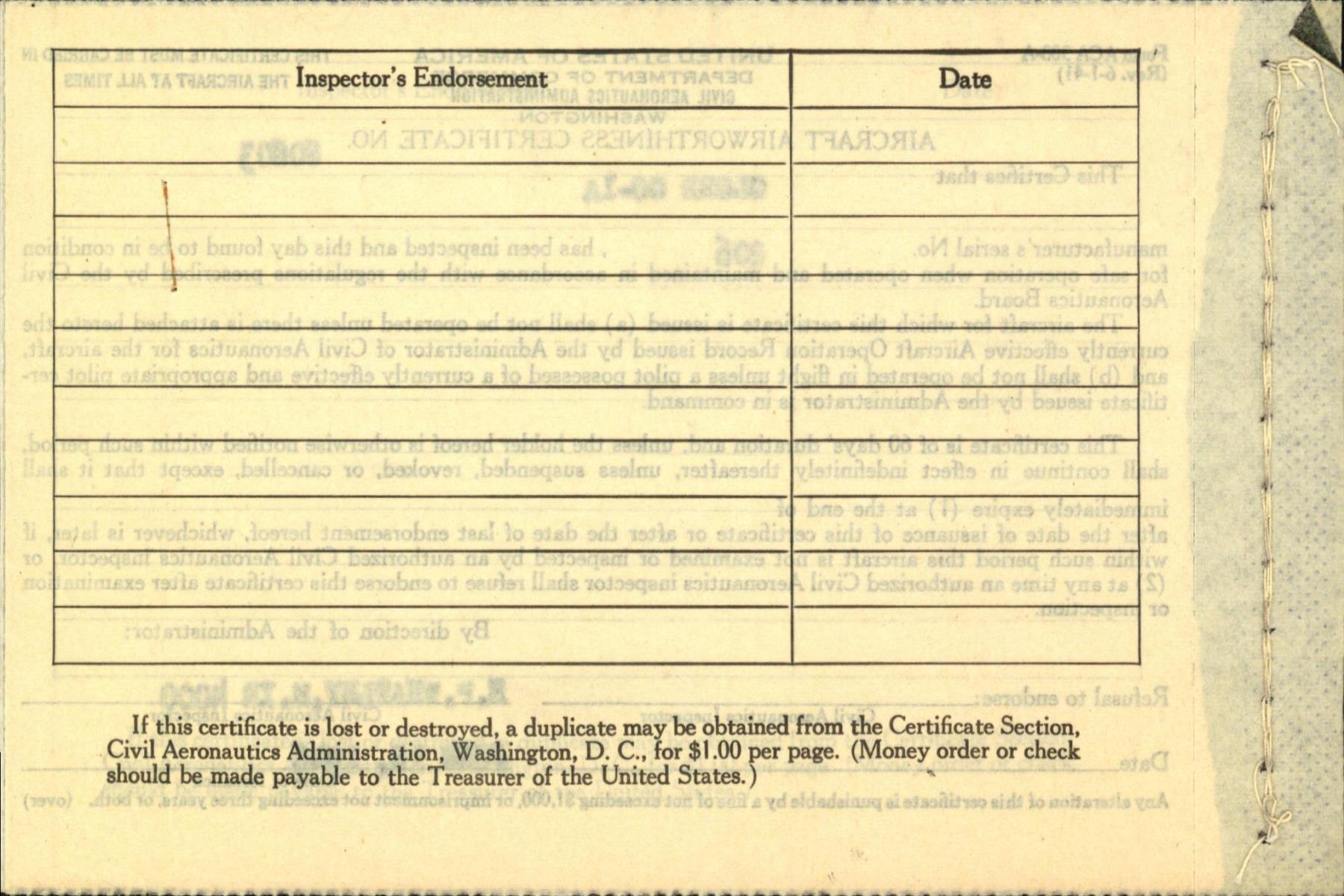 Sample page 6 from AirCorps Library document: Technical Information for Serial Number 206