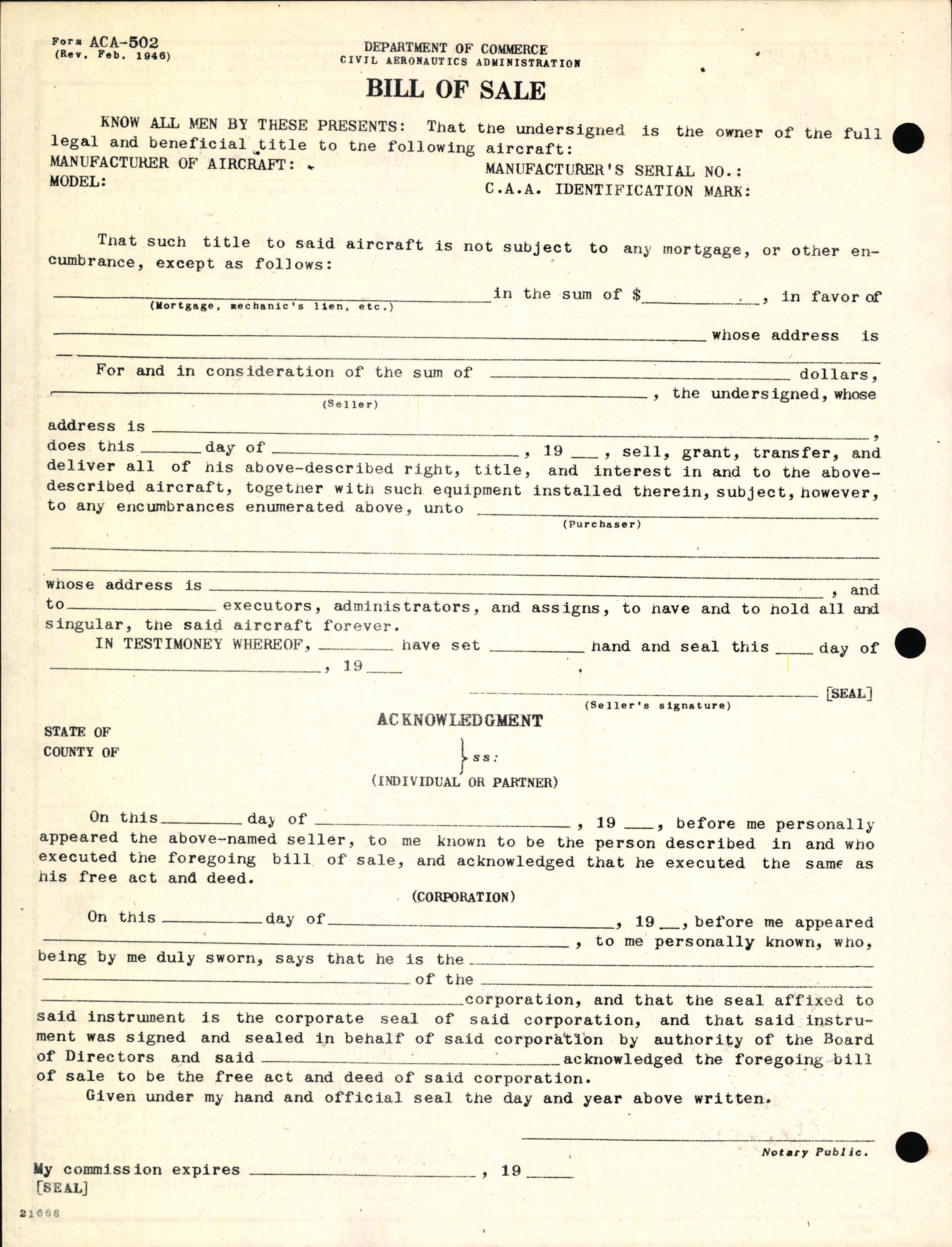 Sample page 2 from AirCorps Library document: Technical Information for Serial Number 2073