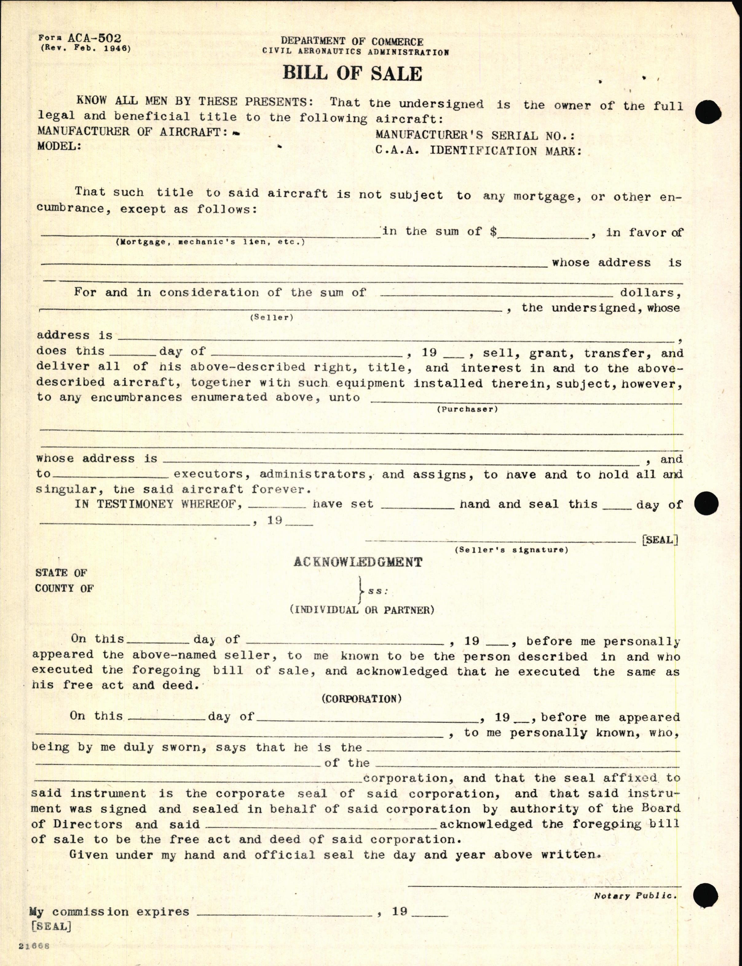 Sample page 2 from AirCorps Library document: Technical Information for Serial Number 2074