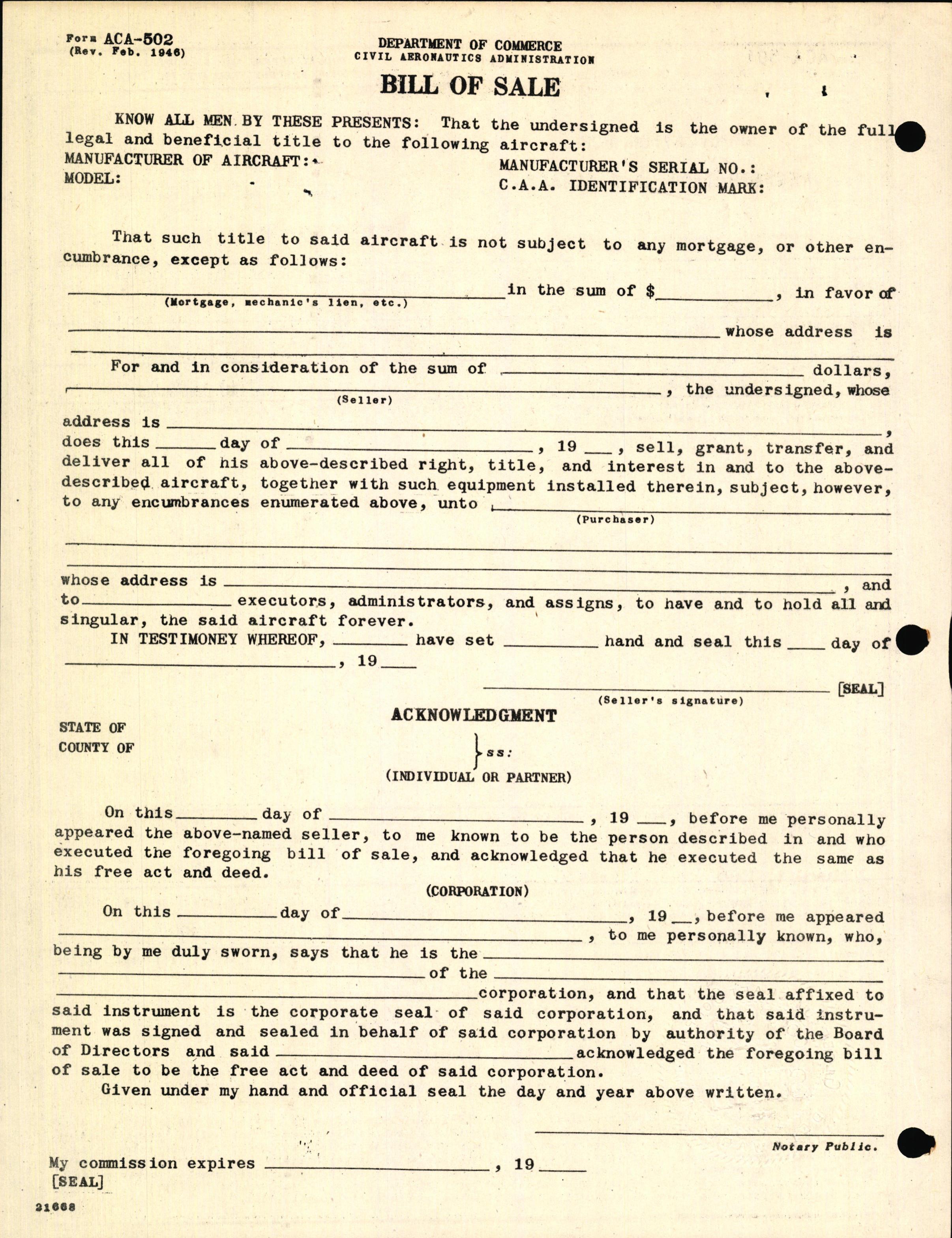Sample page 2 from AirCorps Library document: Technical Information for Serial Number 2075
