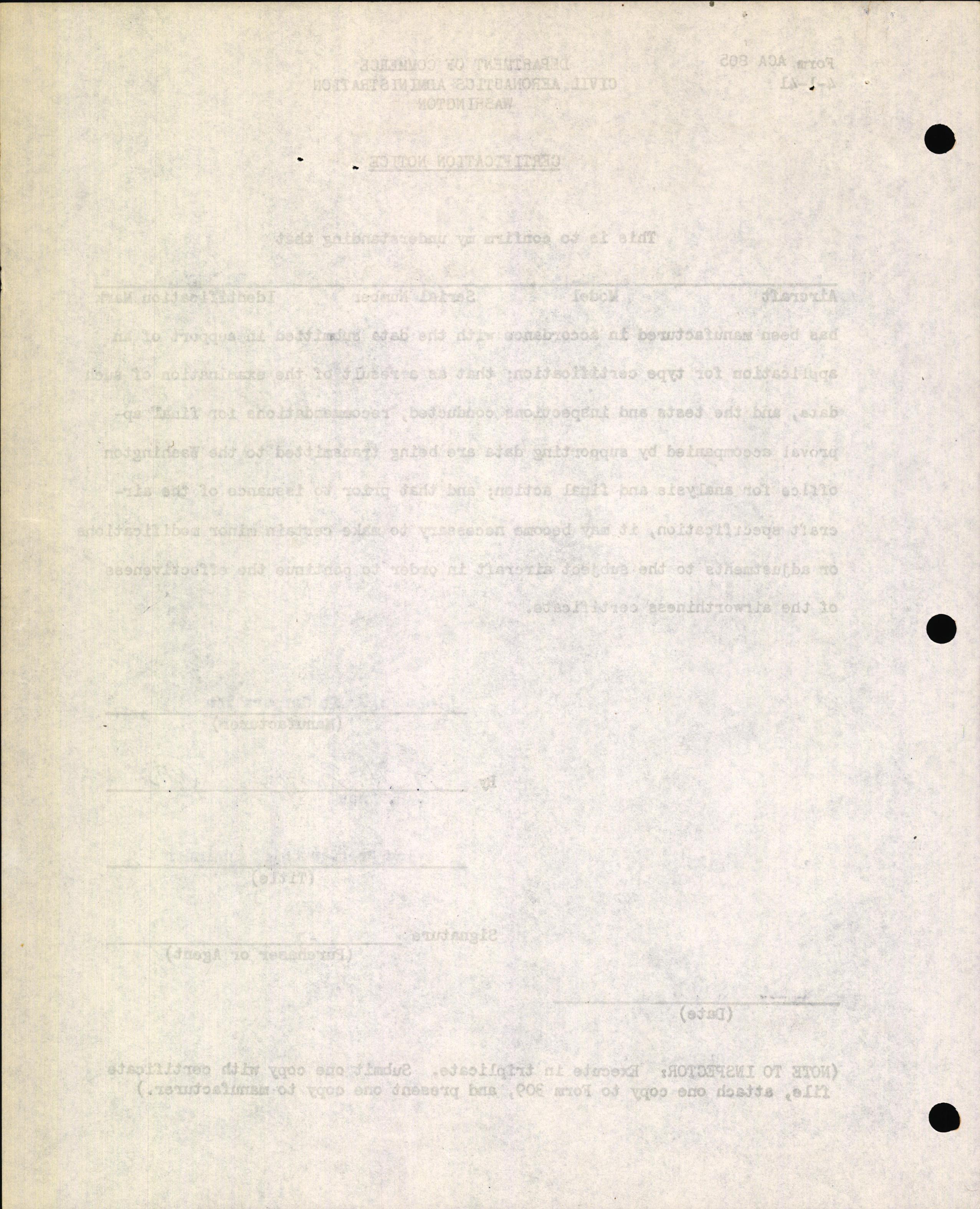 Sample page 4 from AirCorps Library document: Technical Information for Serial Number 2076