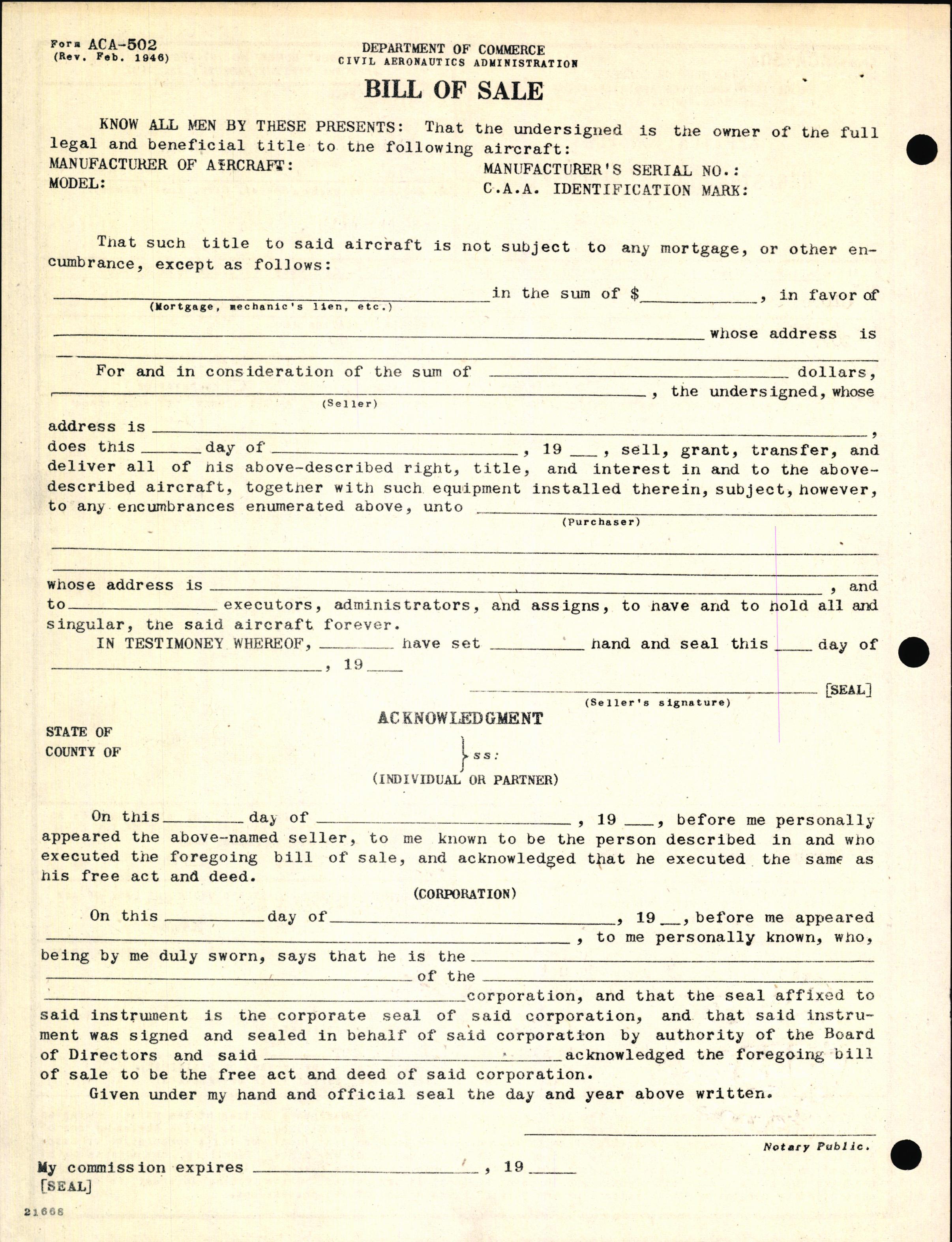 Sample page 4 from AirCorps Library document: Technical Information for Serial Number 2077