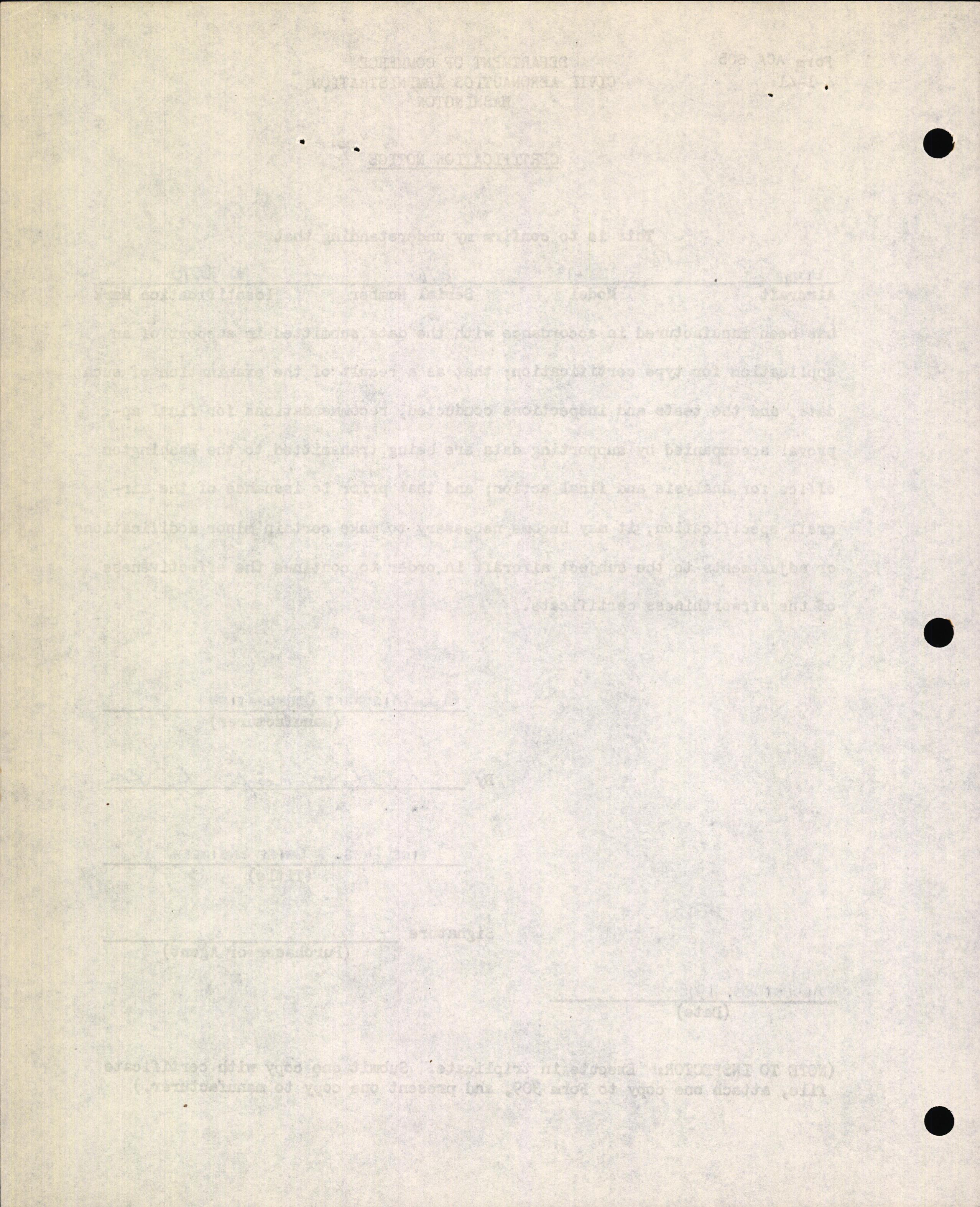 Sample page 4 from AirCorps Library document: Technical Information for Serial Number 2078