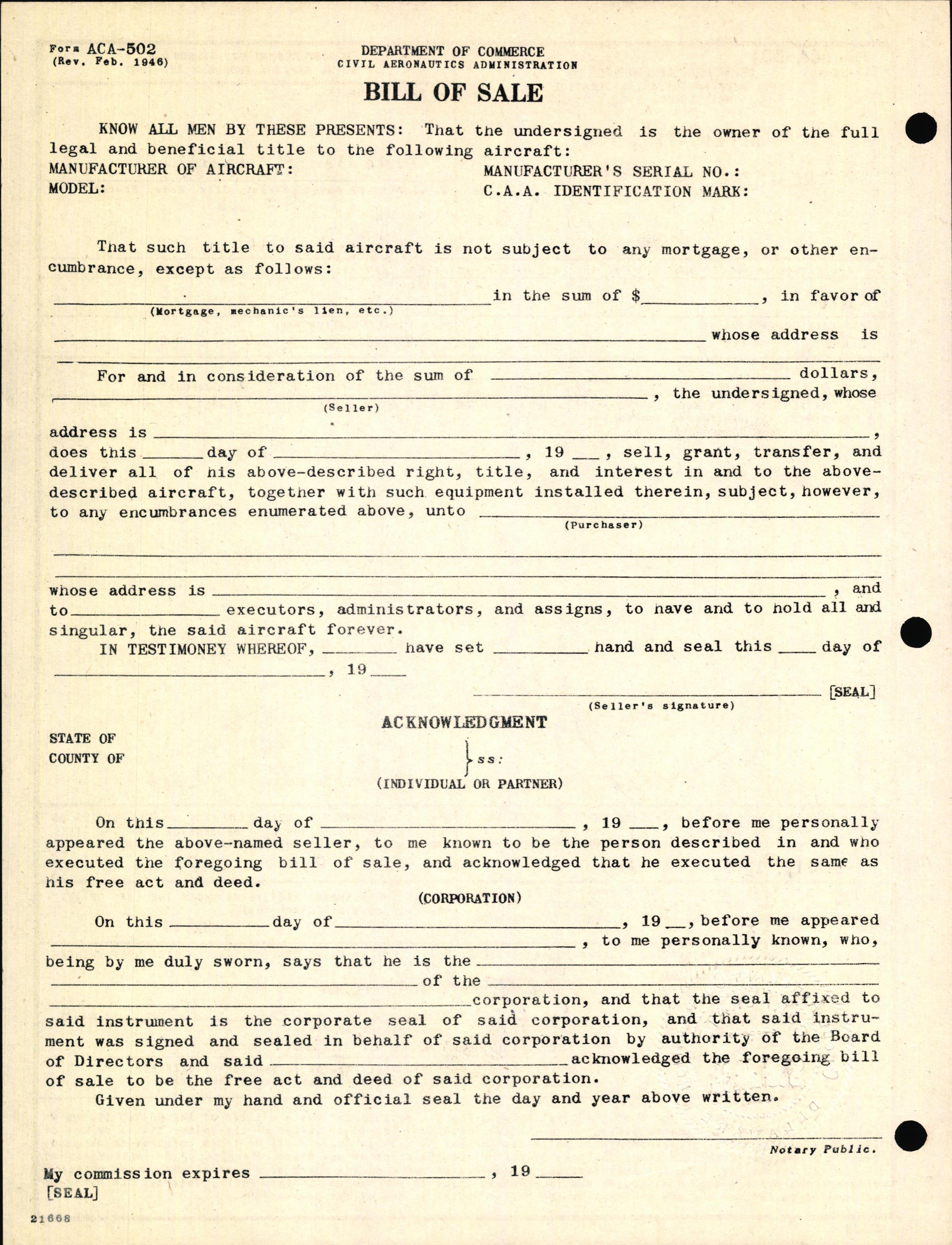 Sample page 2 from AirCorps Library document: Technical Information for Serial Number 2081